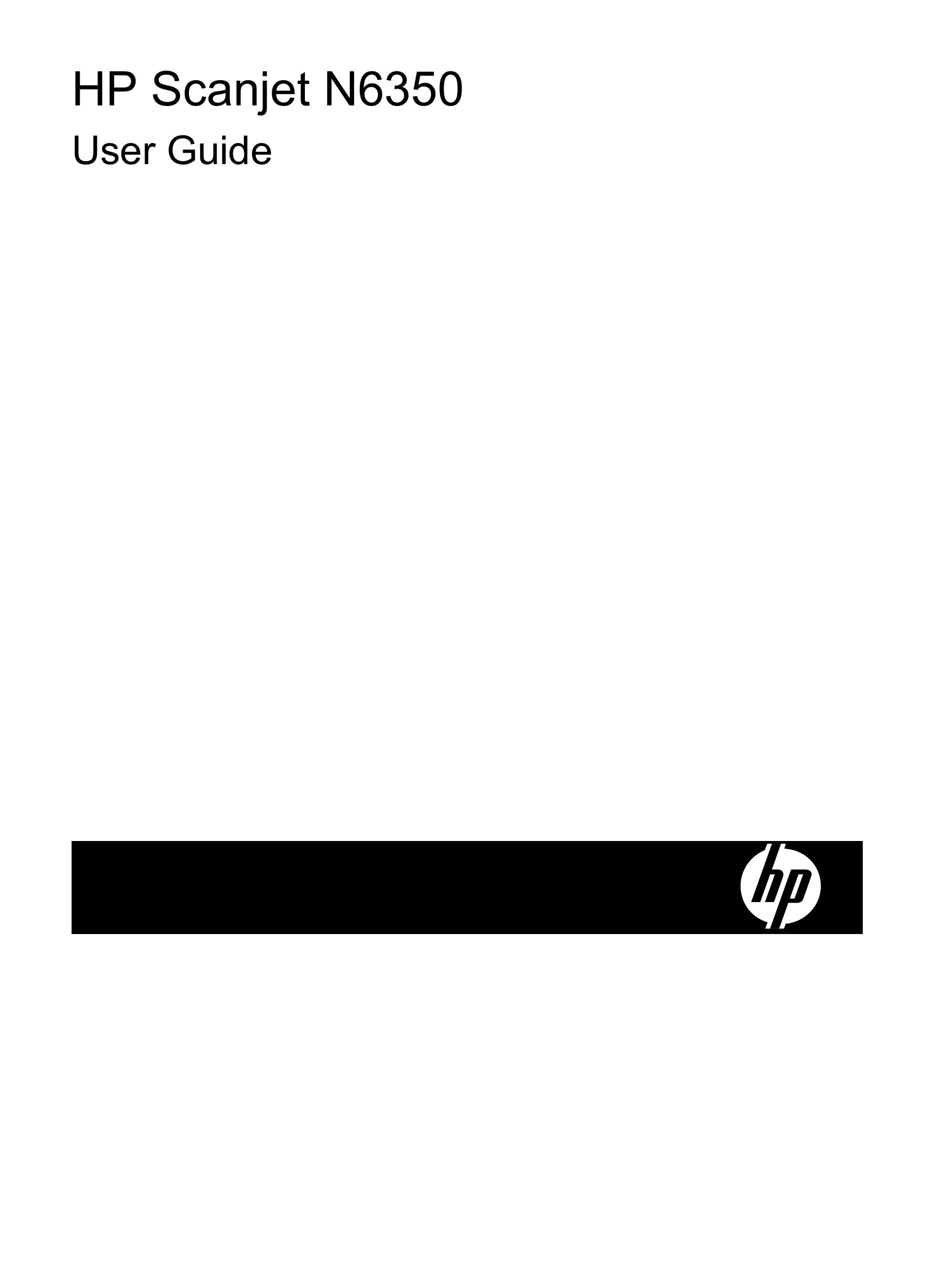HP (Hewlett-Packard) N6350 Photo Scanner User Manual