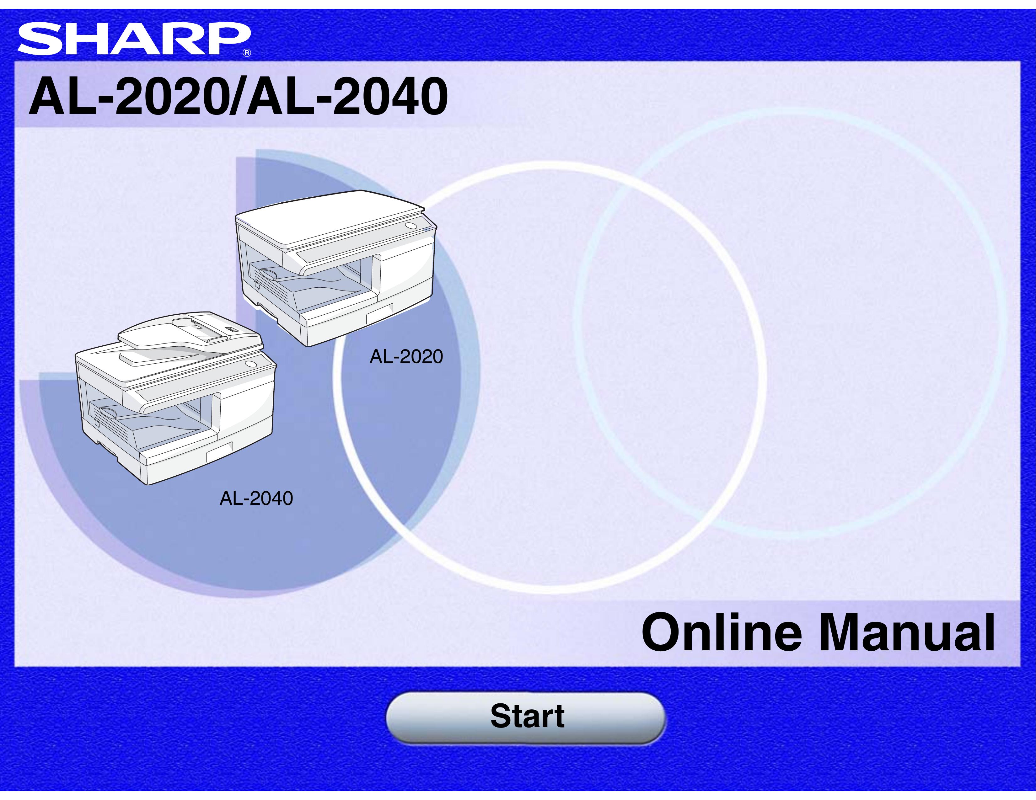 Sharp AL-2040 Photo Scanner User Manual