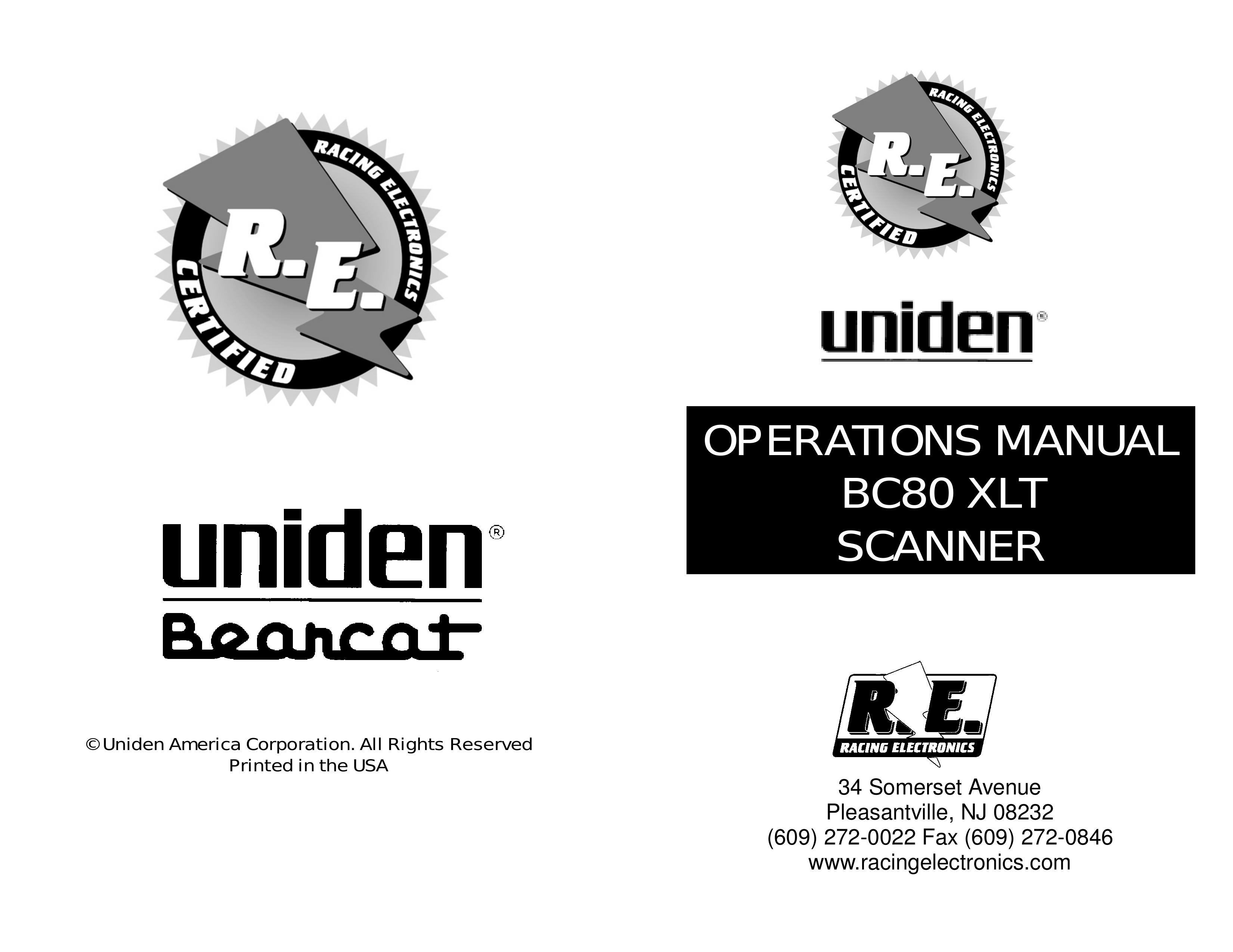 Uniden BC80 XLT Photo Scanner User Manual