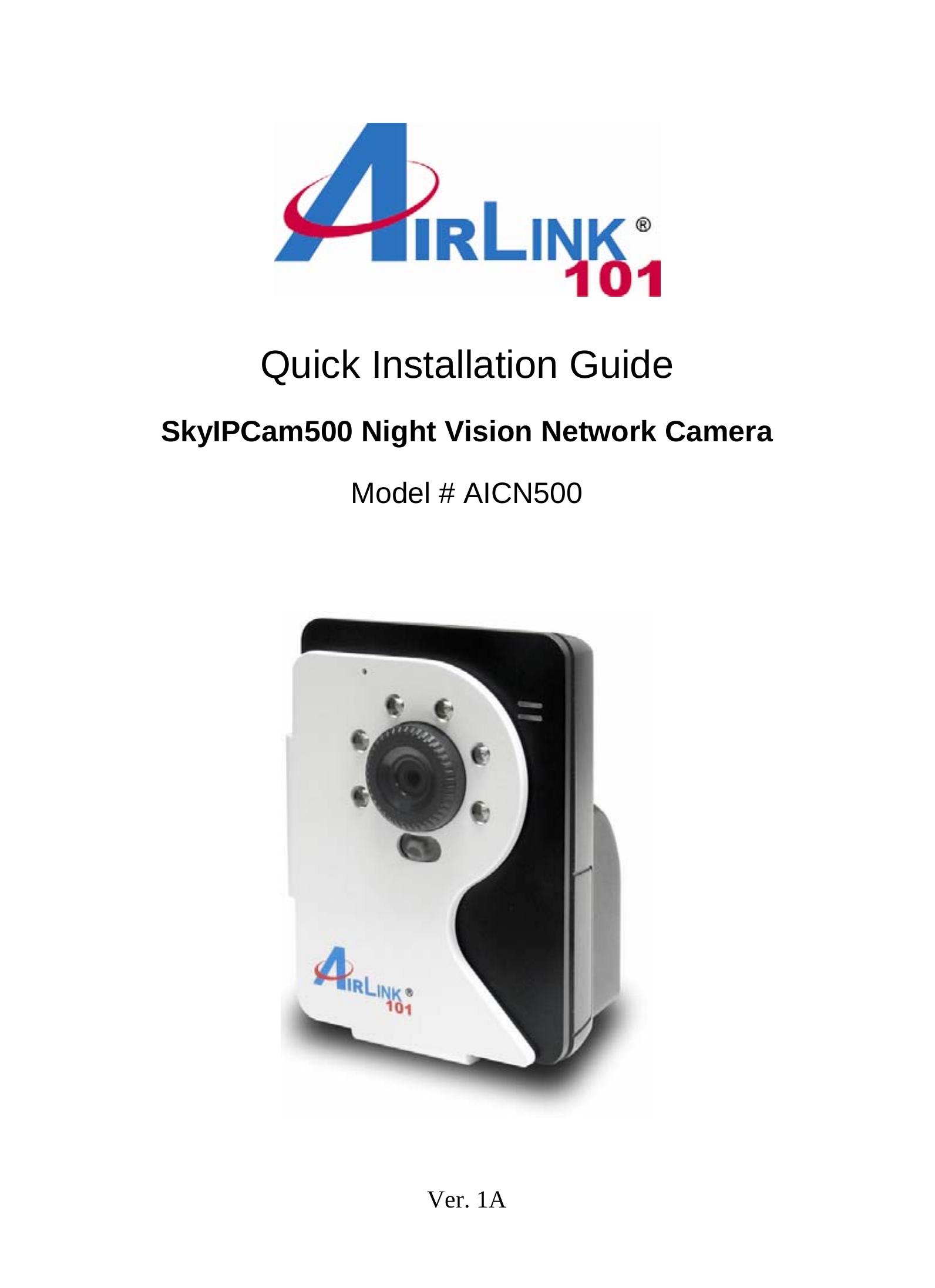 Airlink101 AICN500 Security Camera User Manual