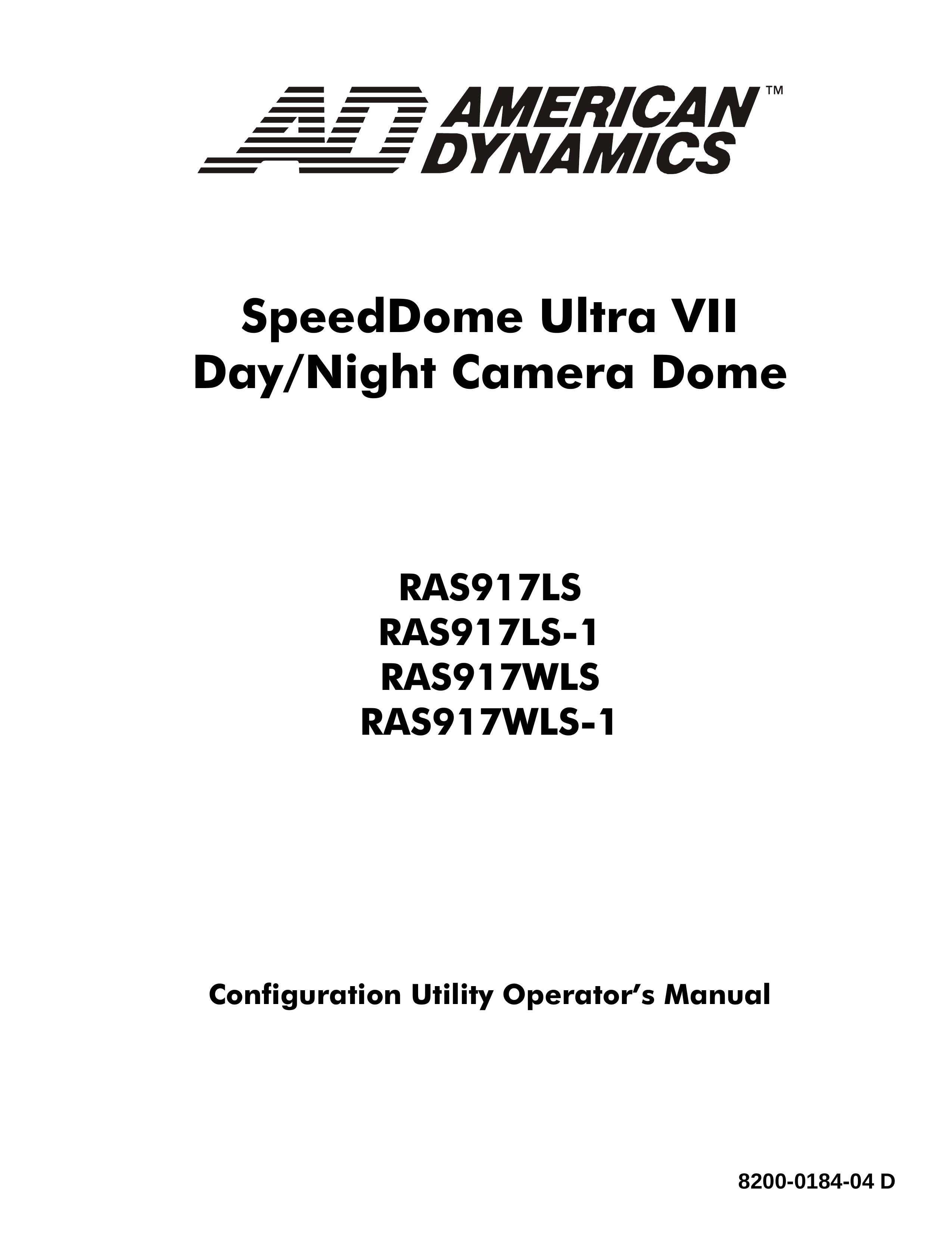American Dynamics RAS917WLS-1 Security Camera User Manual