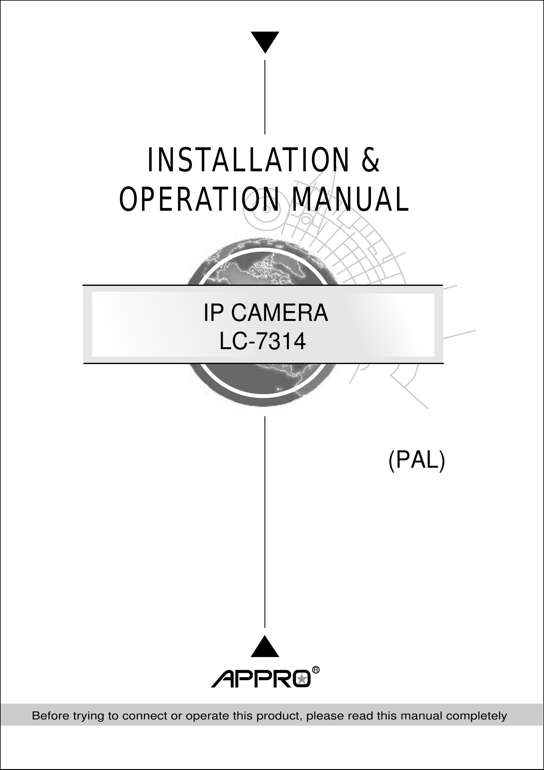 Approach Tech LC-7314 Security Camera User Manual