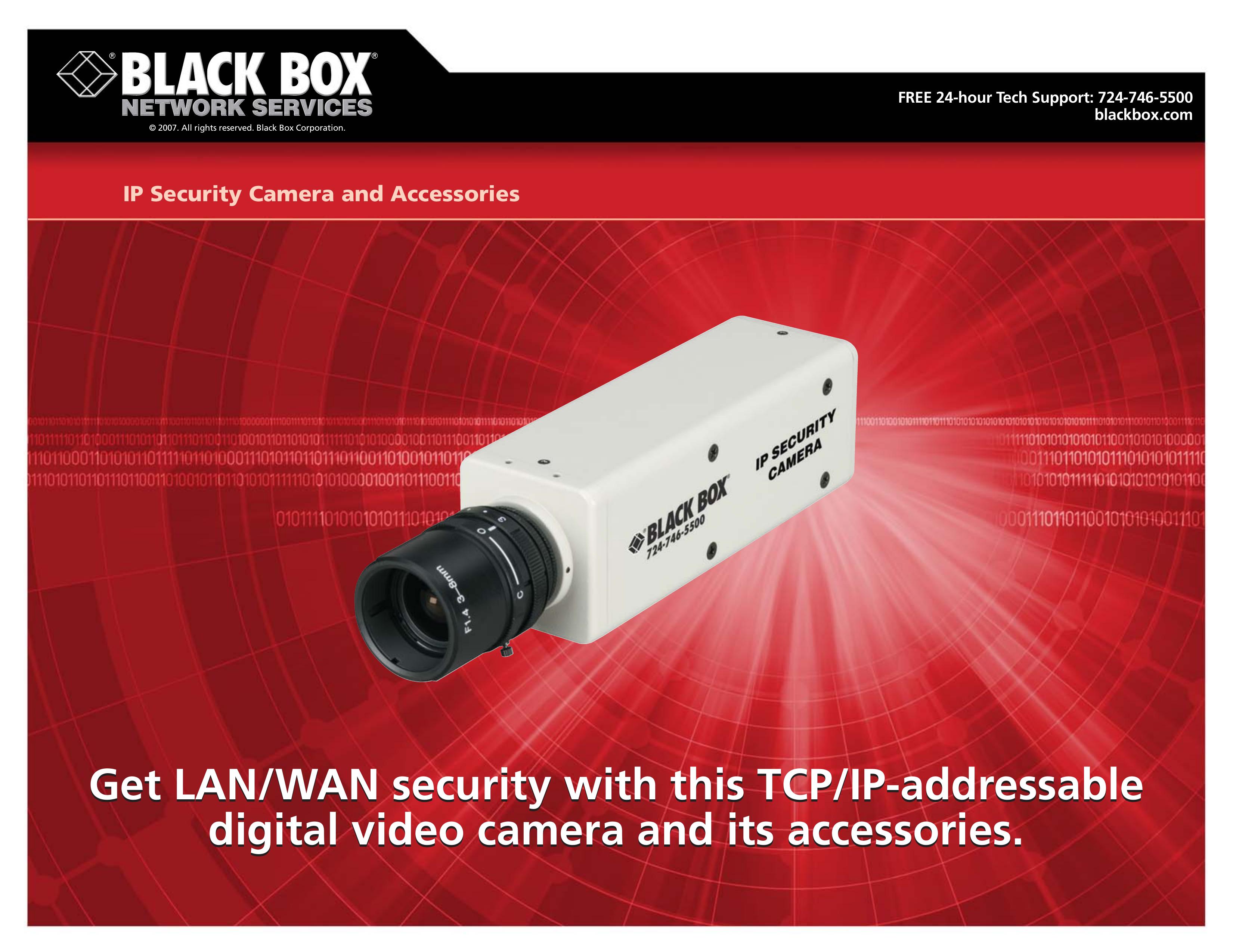 Black Box Blackbox IP Security Camera and Accessories Security Camera User Manual