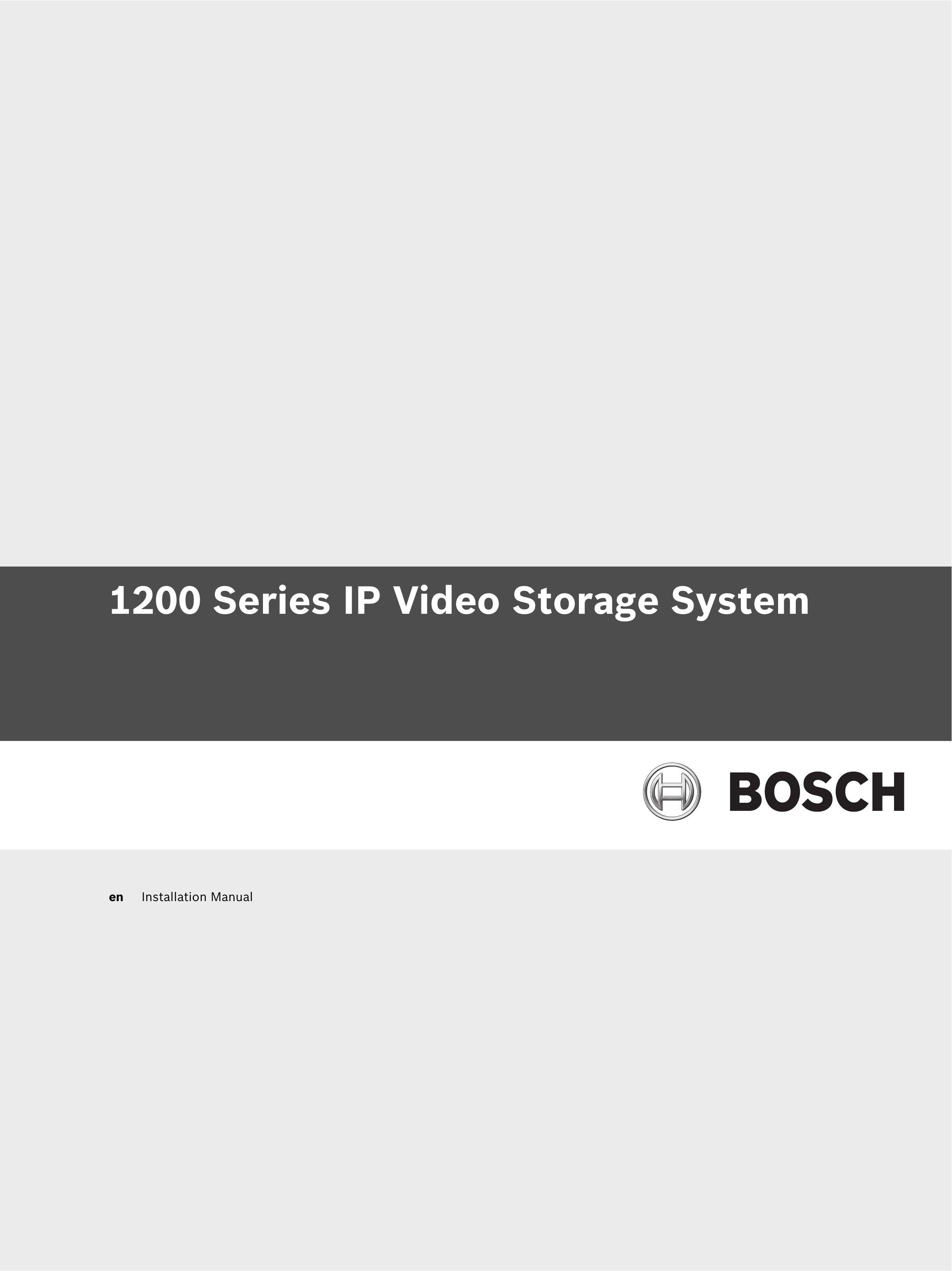 Bosch Appliances 1200 Security Camera User Manual
