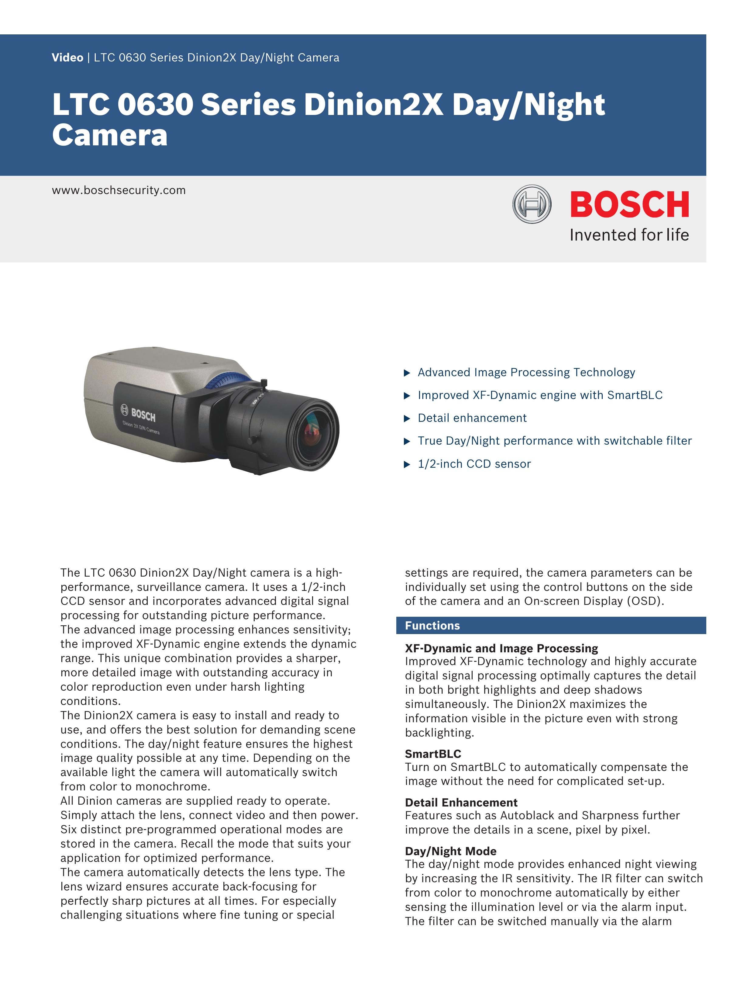 Bosch Appliances LTC 0630 Security Camera User Manual