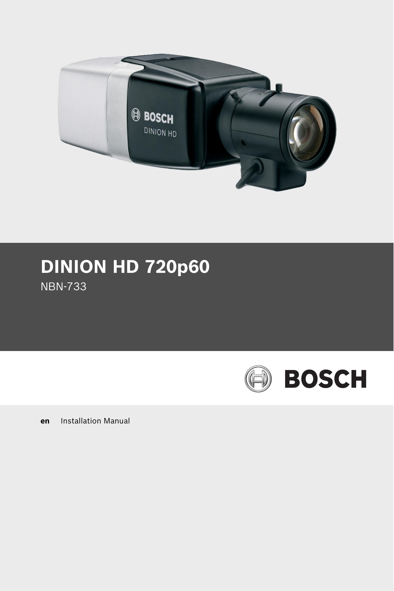Bosch Appliances NBN-733 Security Camera User Manual