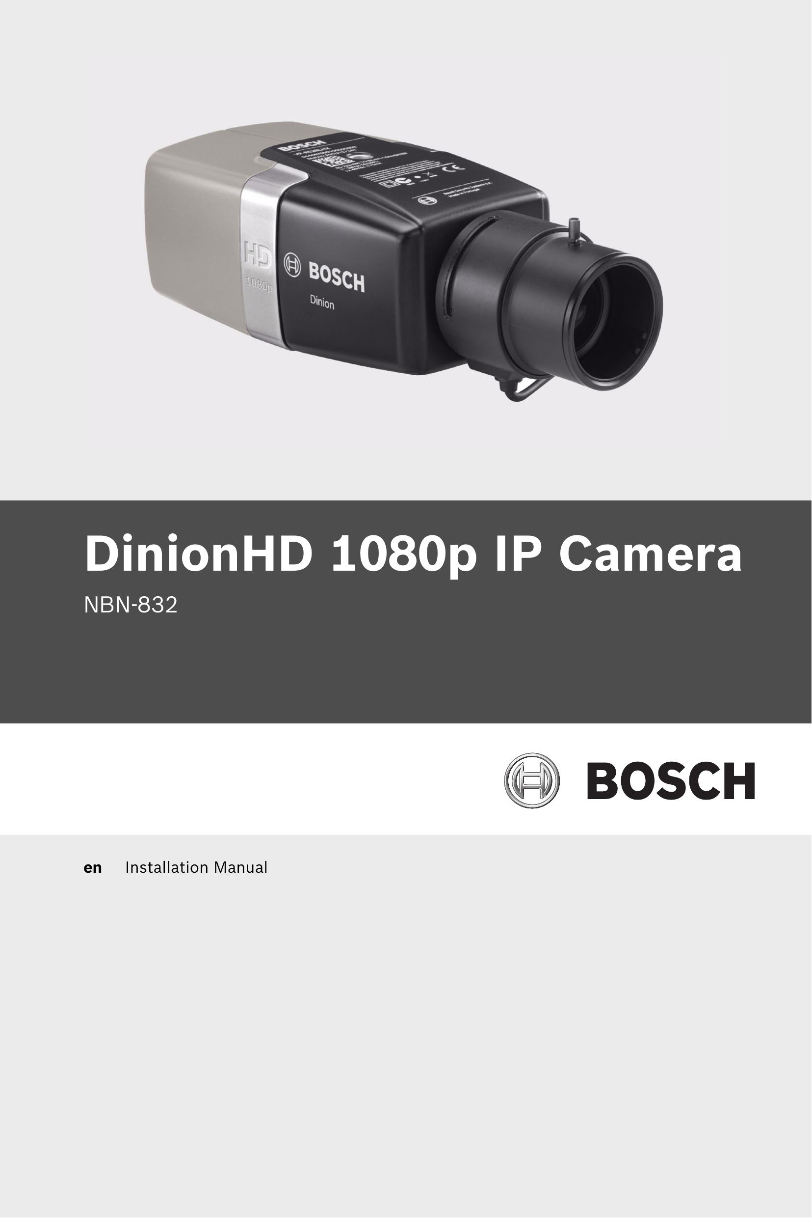 Bosch Appliances NBN-832 Security Camera User Manual