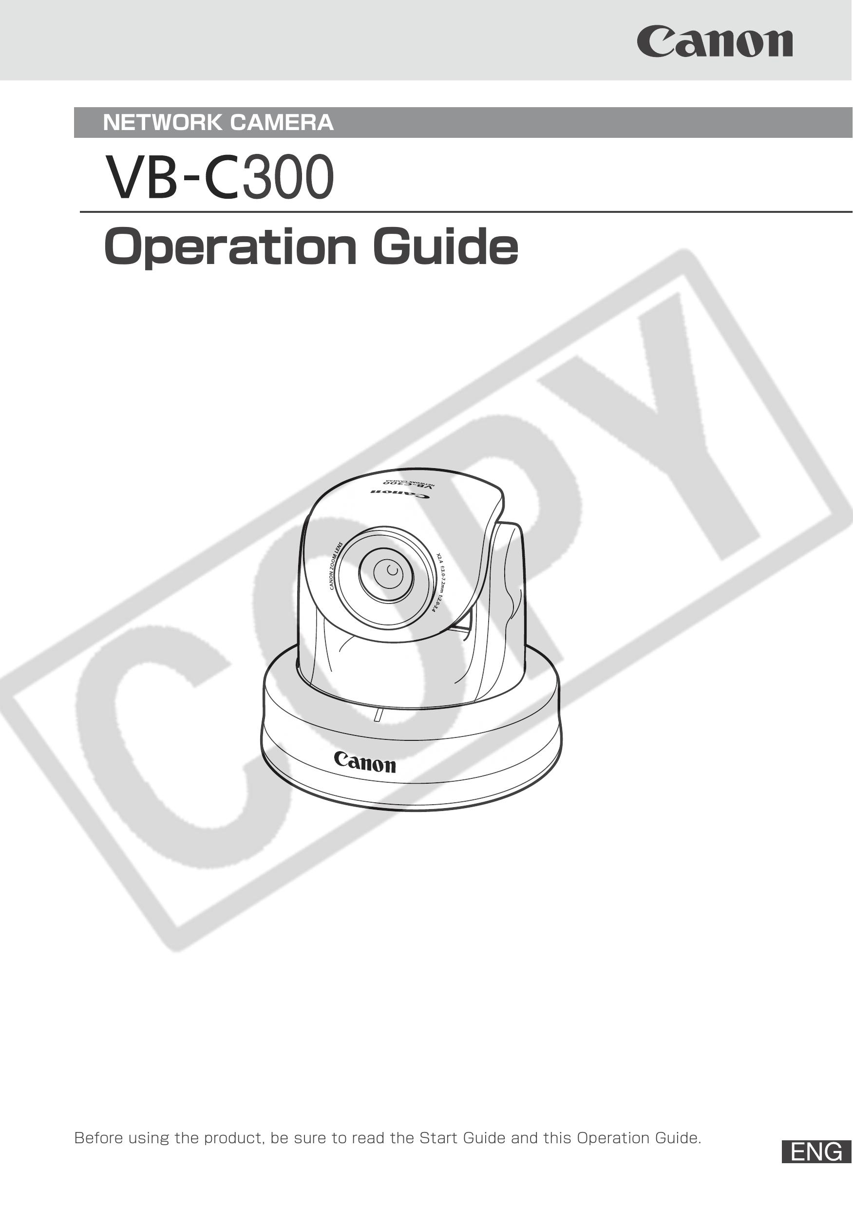 Canon 1867B001 Security Camera User Manual