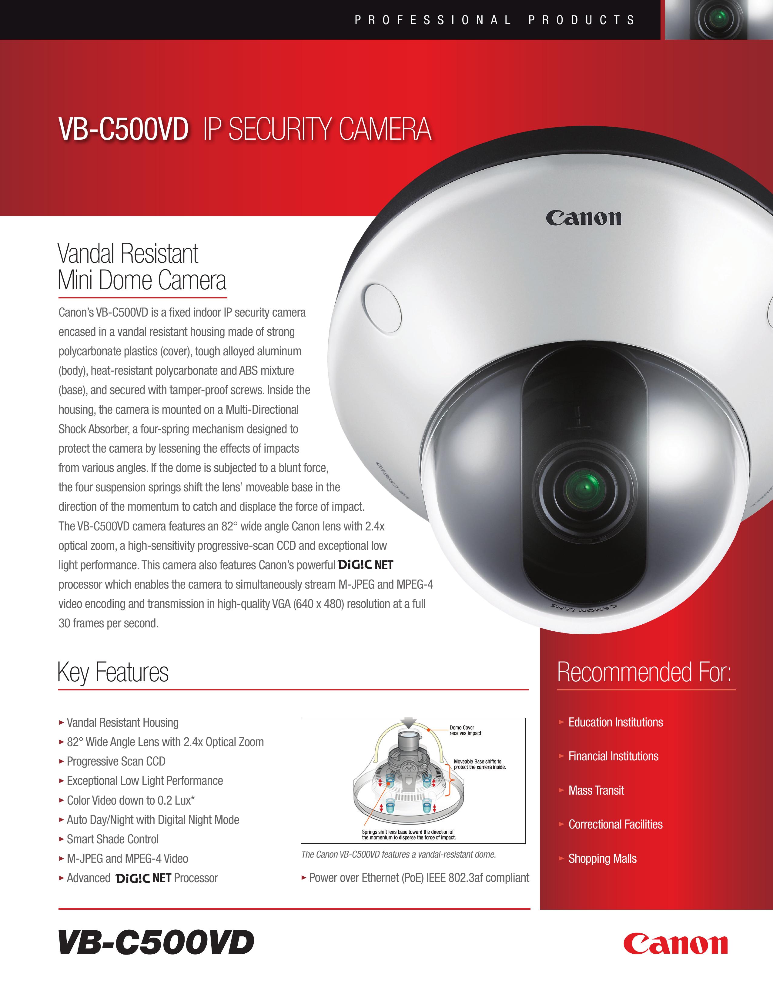 Canon VB-C500VD Security Camera User Manual