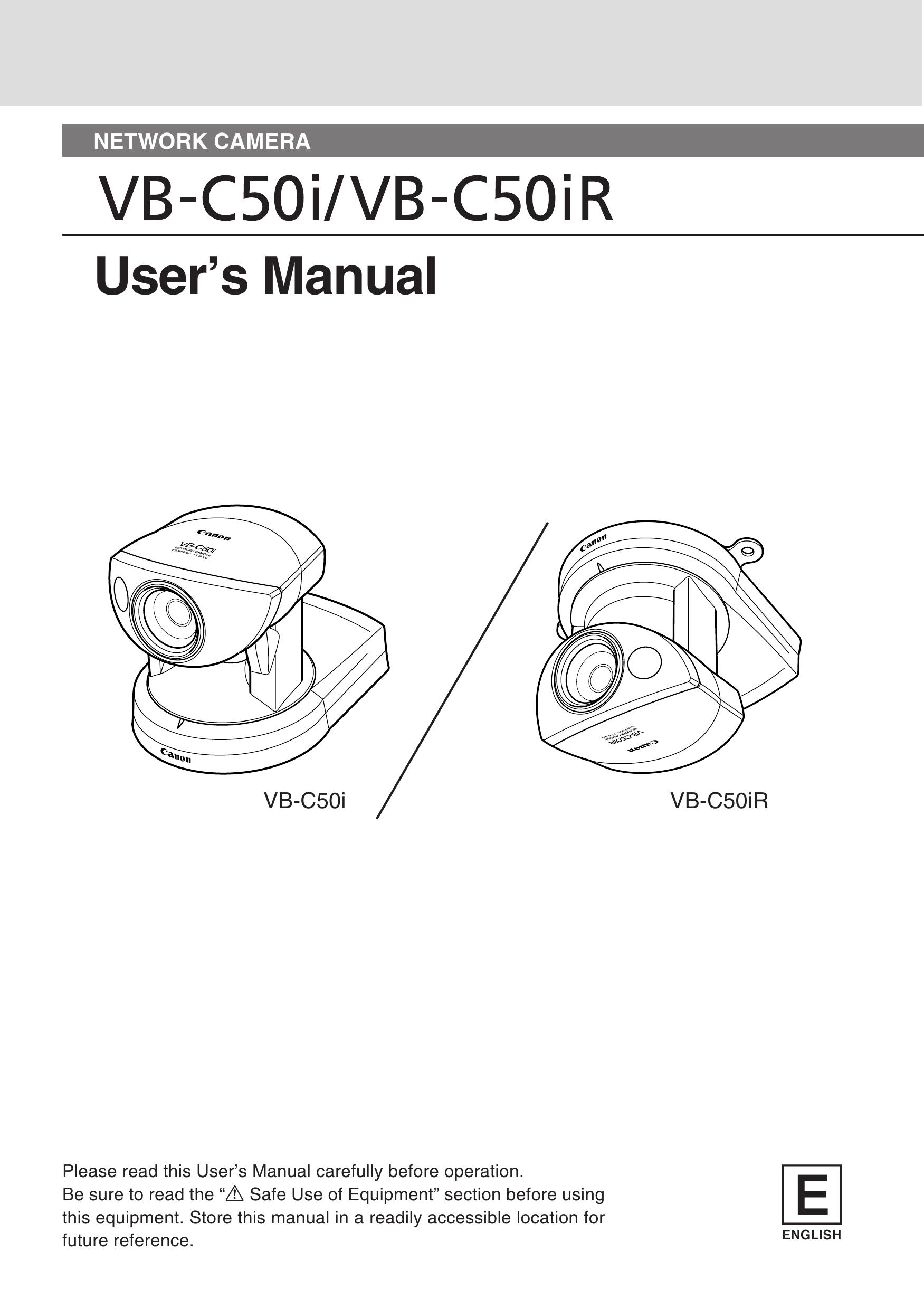 Canon VB-C50IR Security Camera User Manual