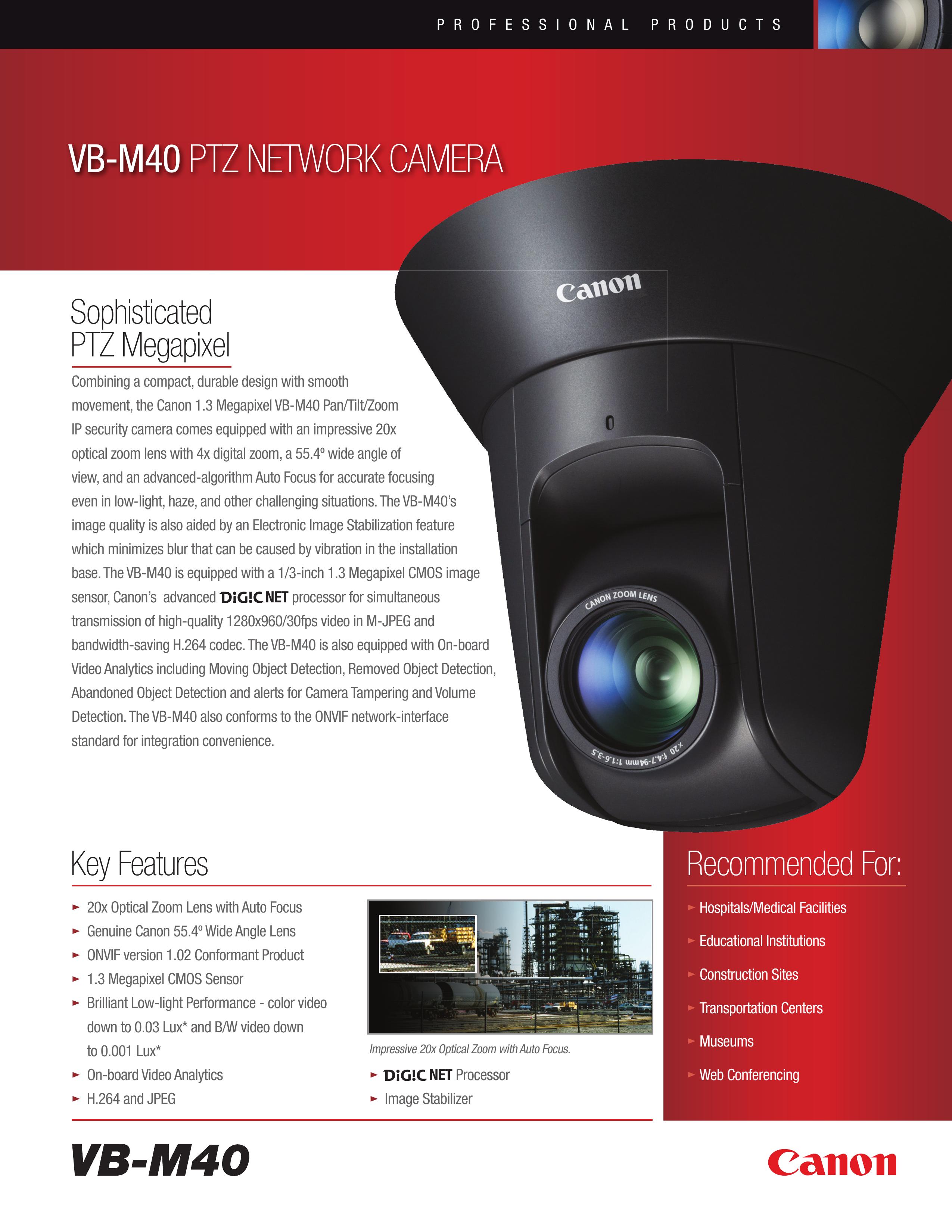 Canon VB-M40 Security Camera User Manual