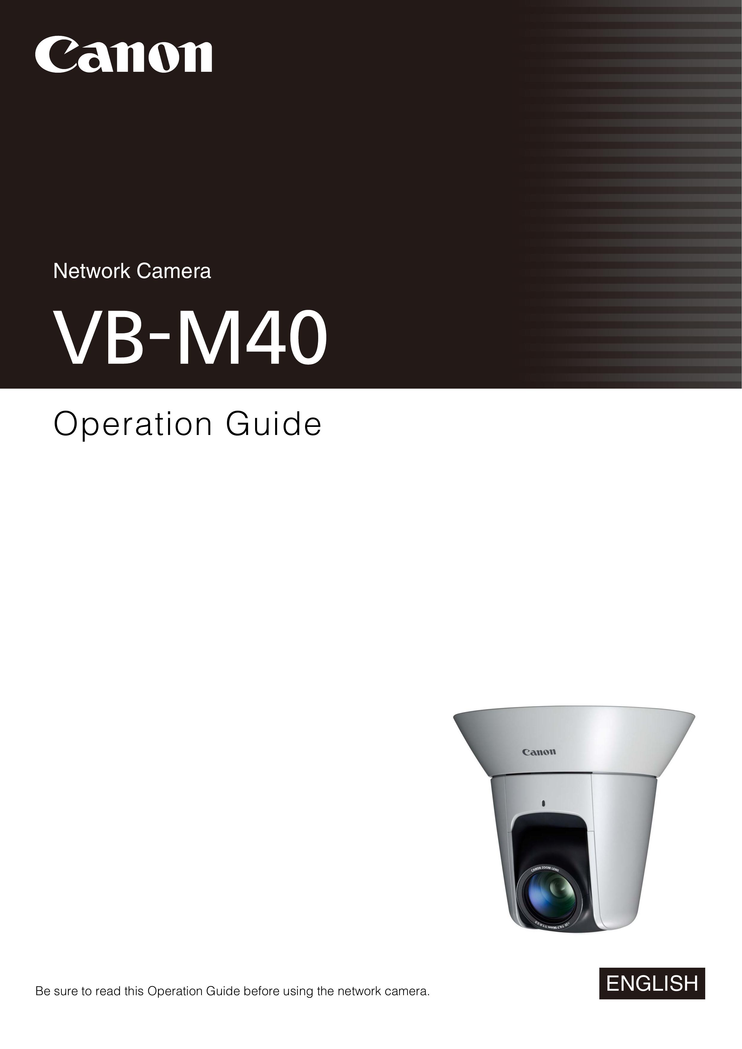 Canon VB-M40 Security Camera User Manual