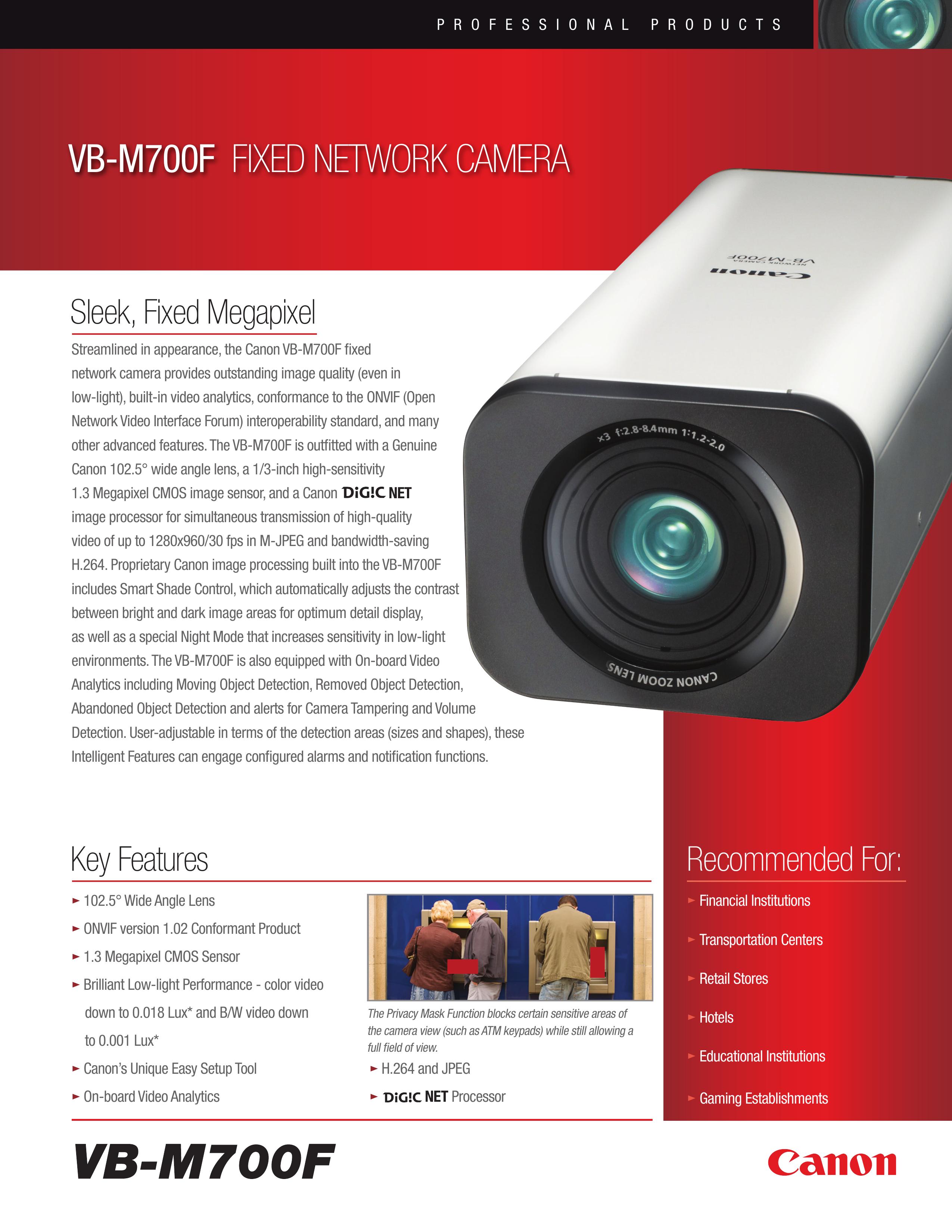 Canon VB-M700F Security Camera User Manual