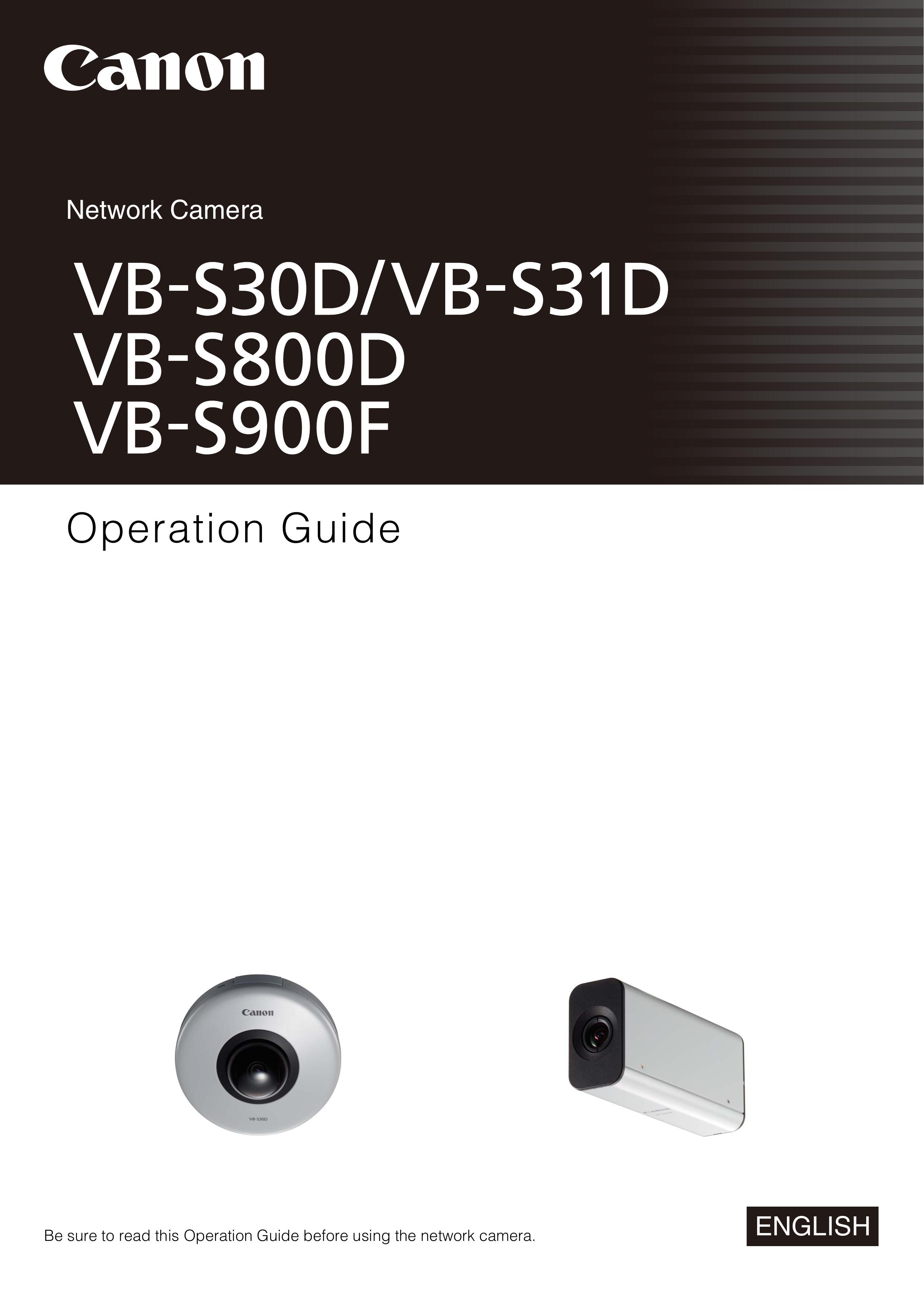 Canon vb-s800d Security Camera User Manual