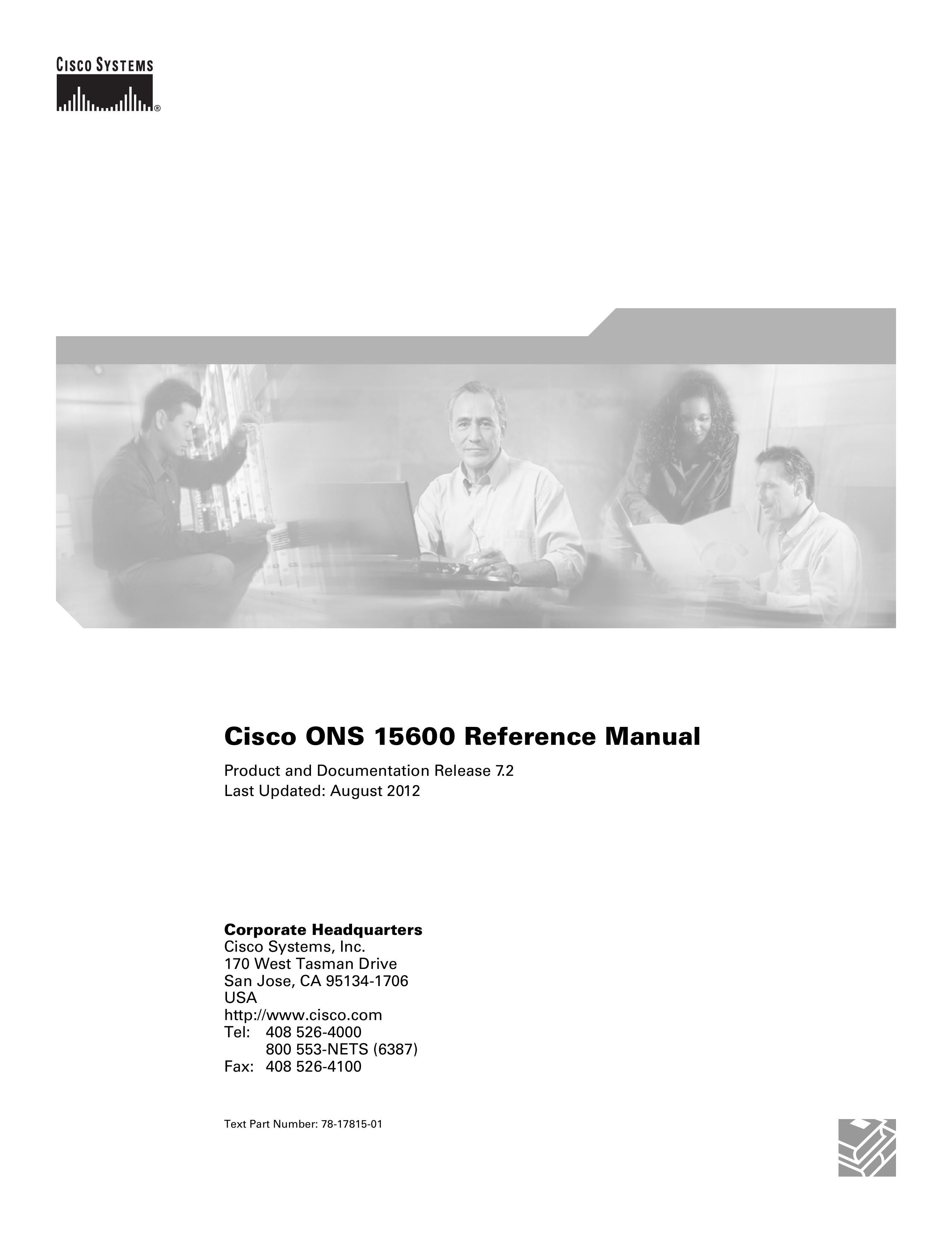 Cisco Systems ONS 15600 Security Camera User Manual