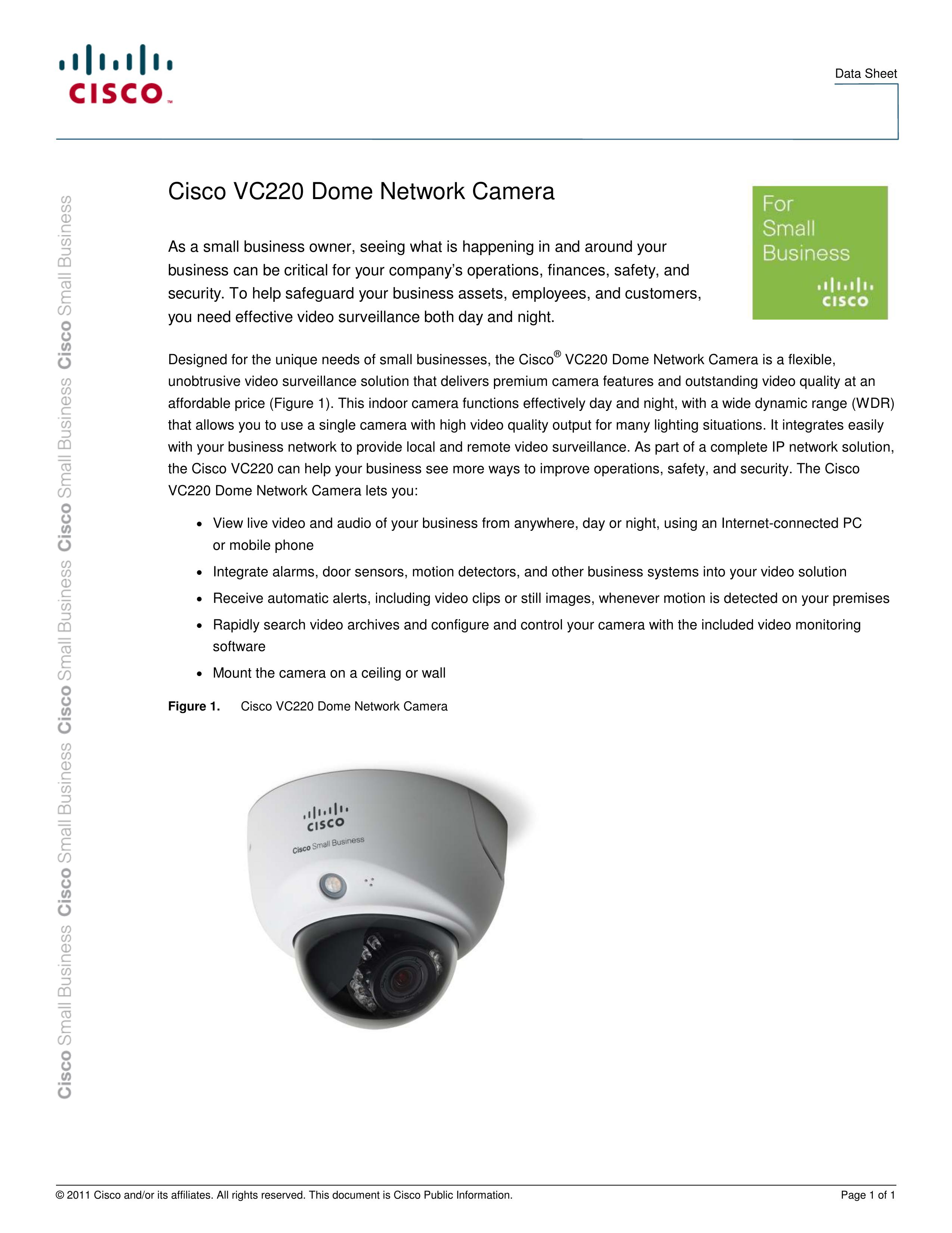 Cisco Systems VC220 Security Camera User Manual
