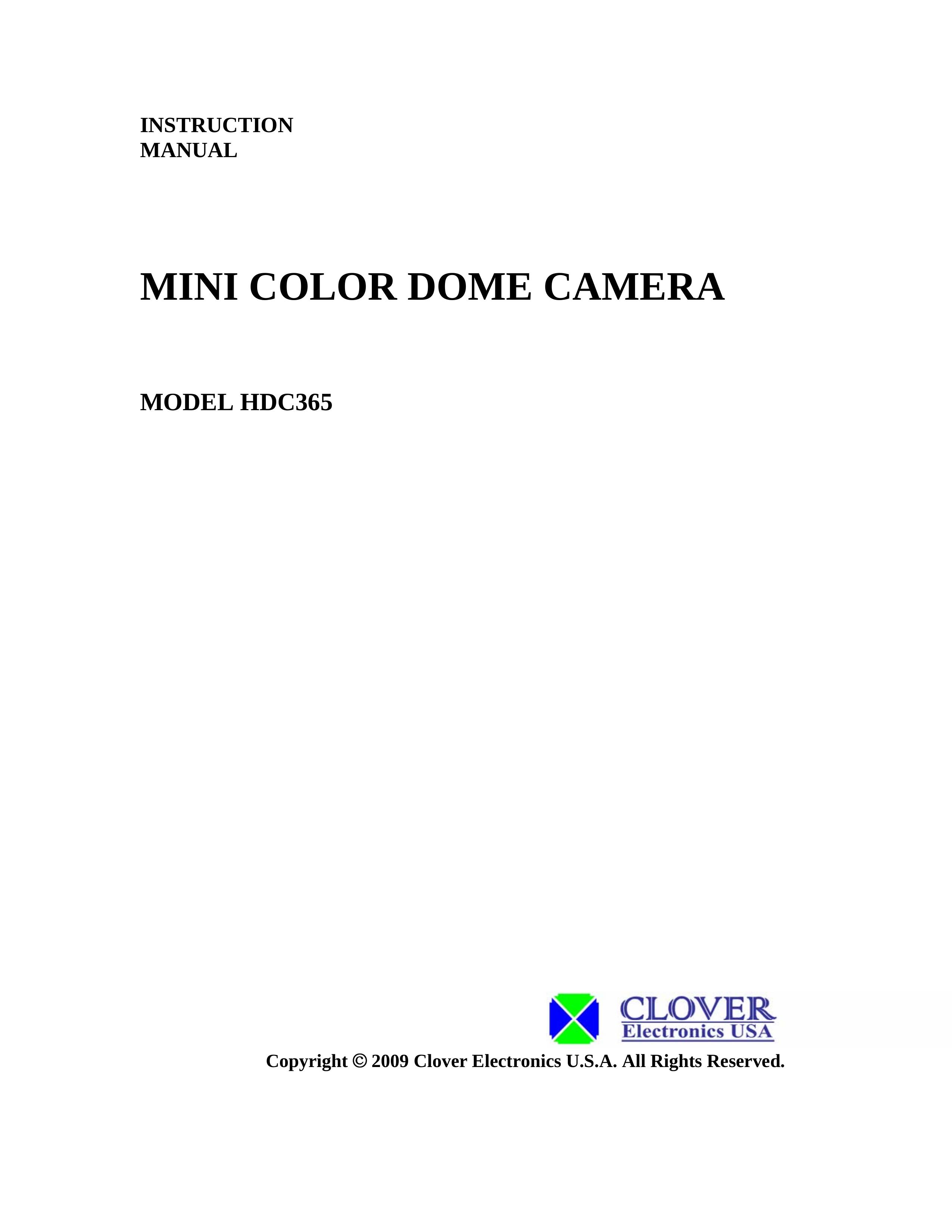 Clover Electronics HDC365 Security Camera User Manual