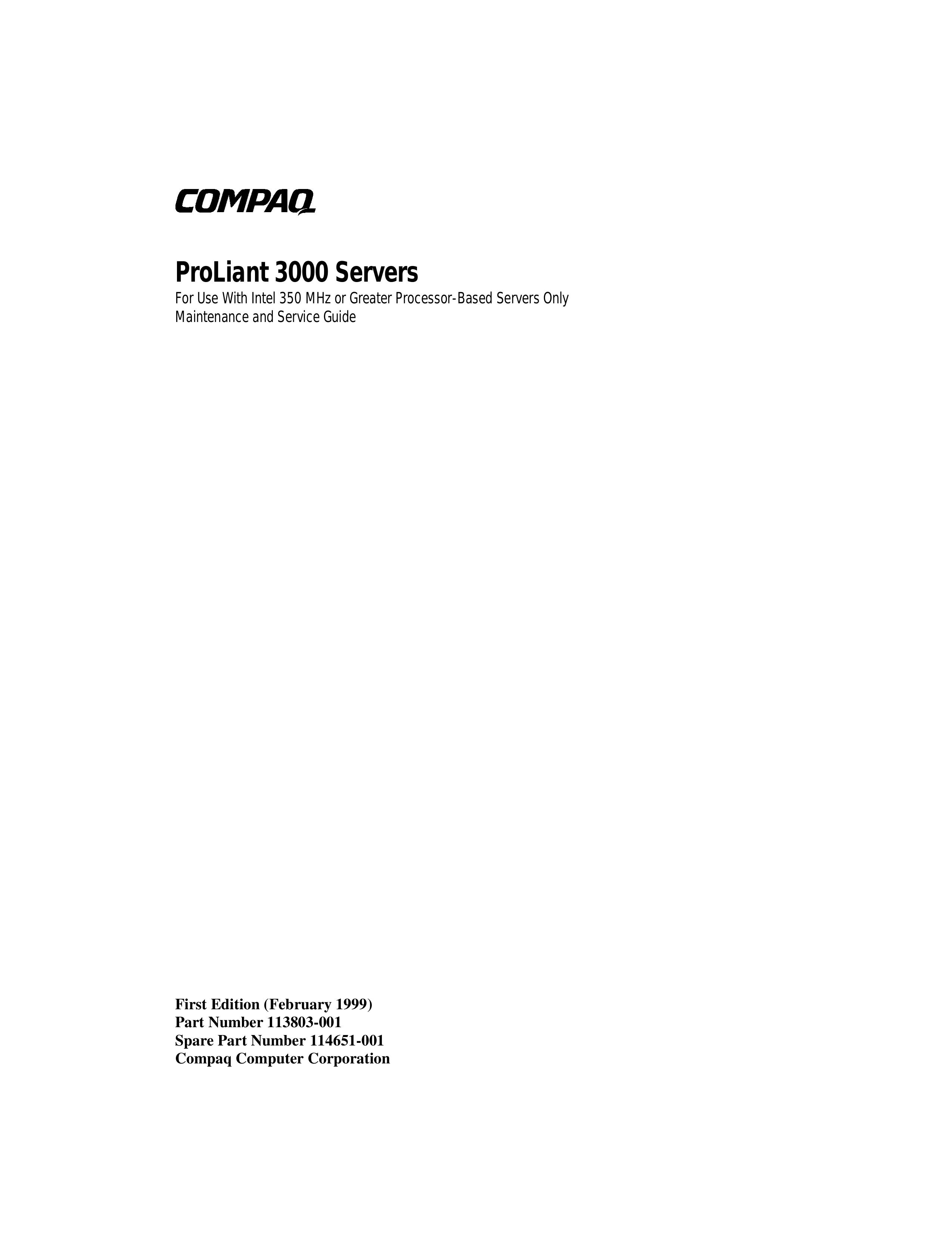 Compaq 113803-001 Security Camera User Manual