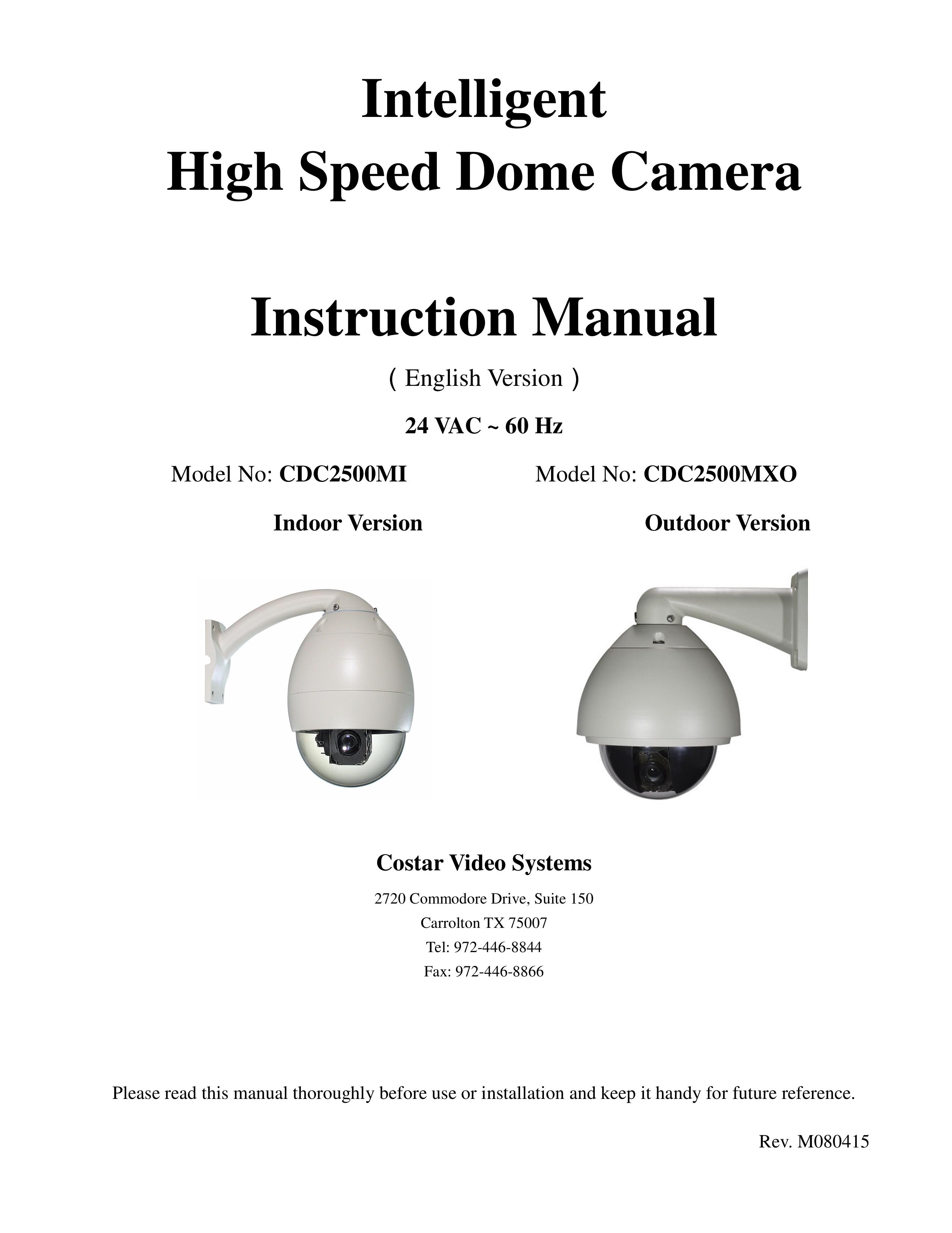 Costar CDC2500MI Security Camera User Manual