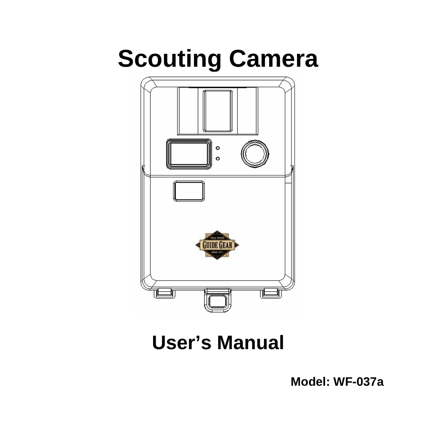 Curtis WF-037a Security Camera User Manual