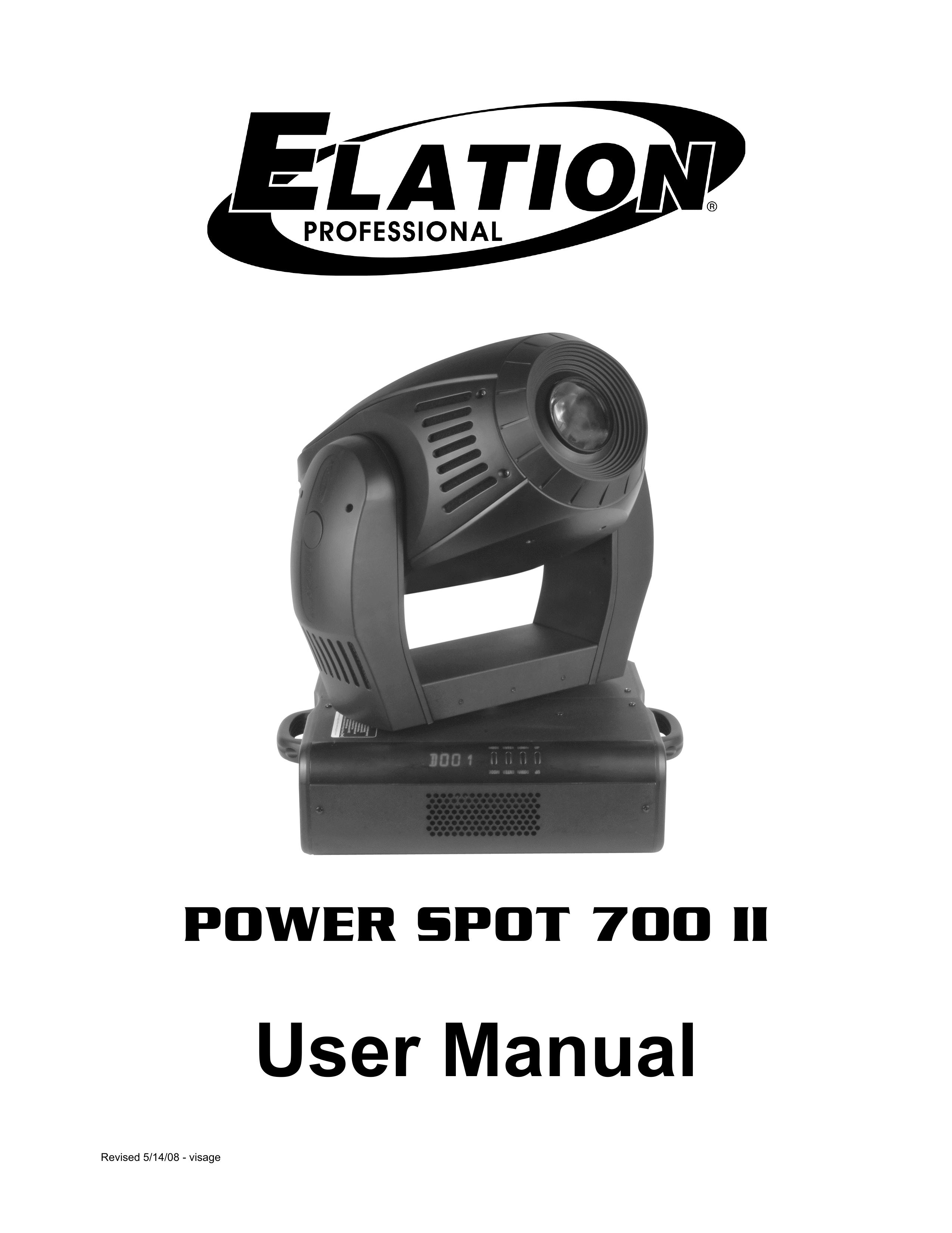 Elation Professional 700 II Security Camera User Manual