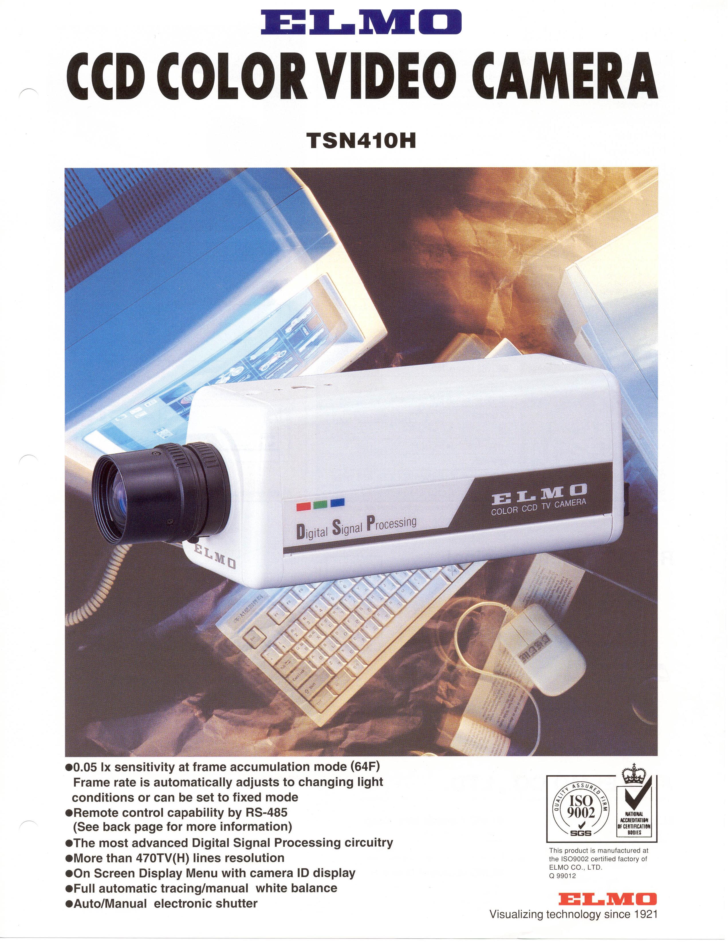 Elmo TSN410H Security Camera User Manual