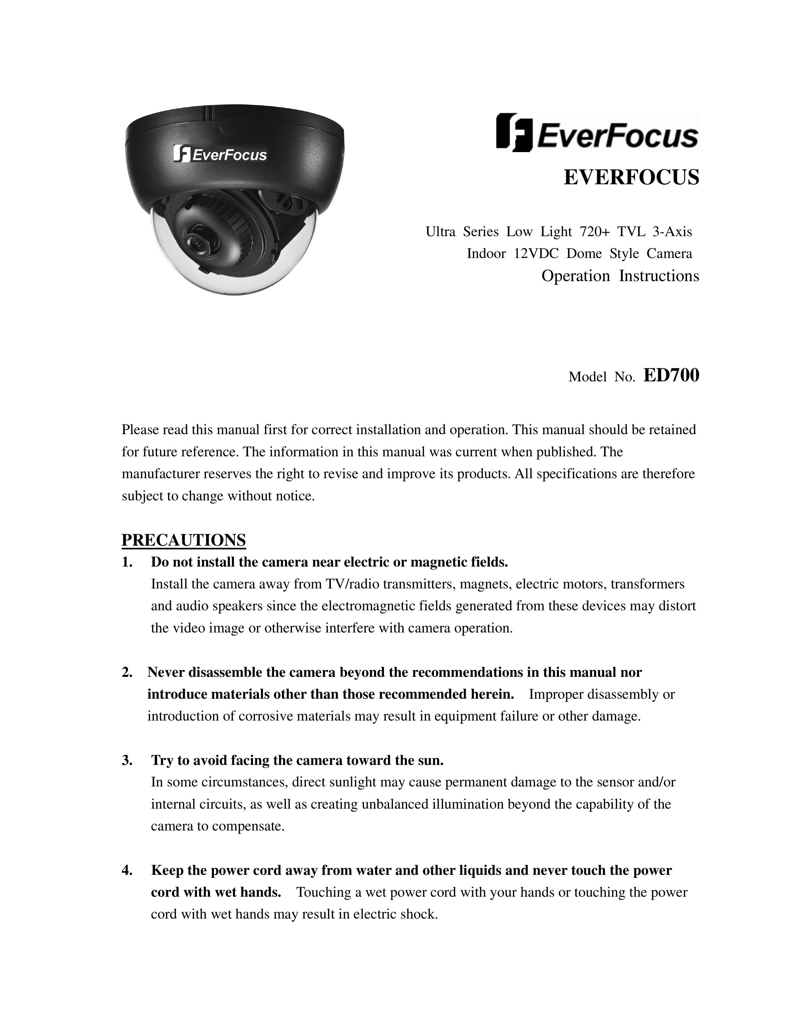 EverFocus ED700 Security Camera User Manual