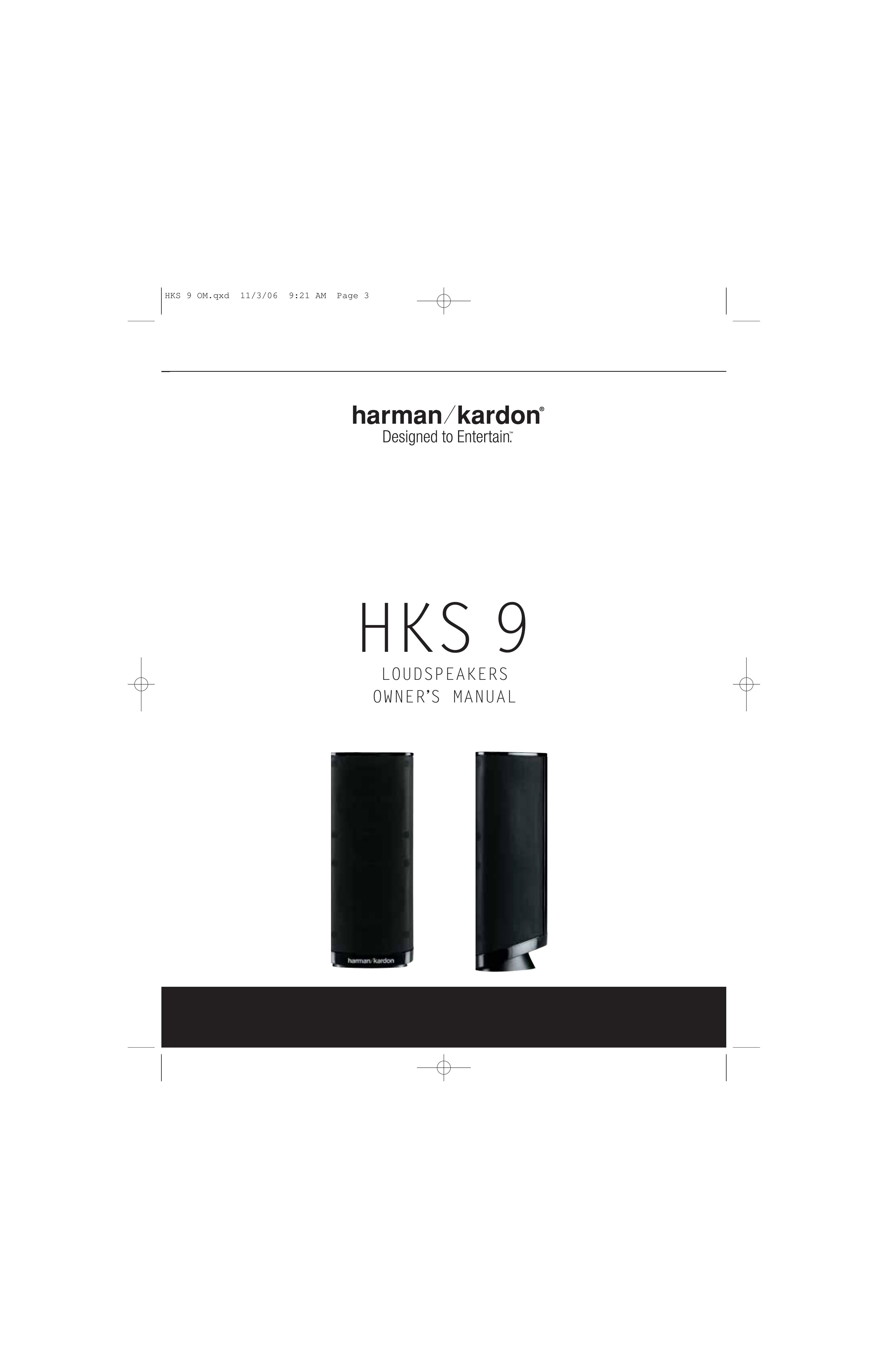 Harman-Kardon HKS 9 Security Camera User Manual