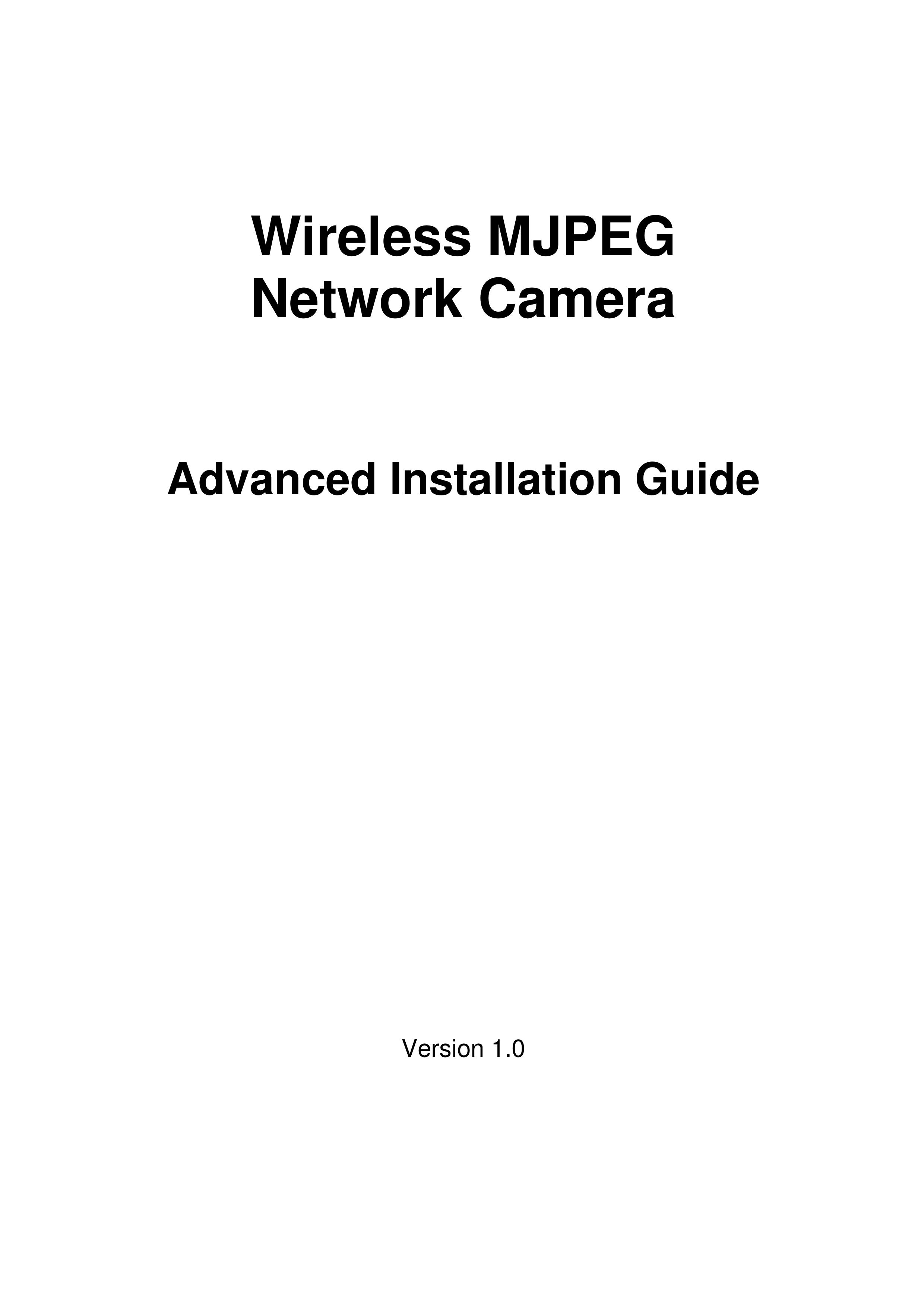 IPUX CS101A Security Camera User Manual