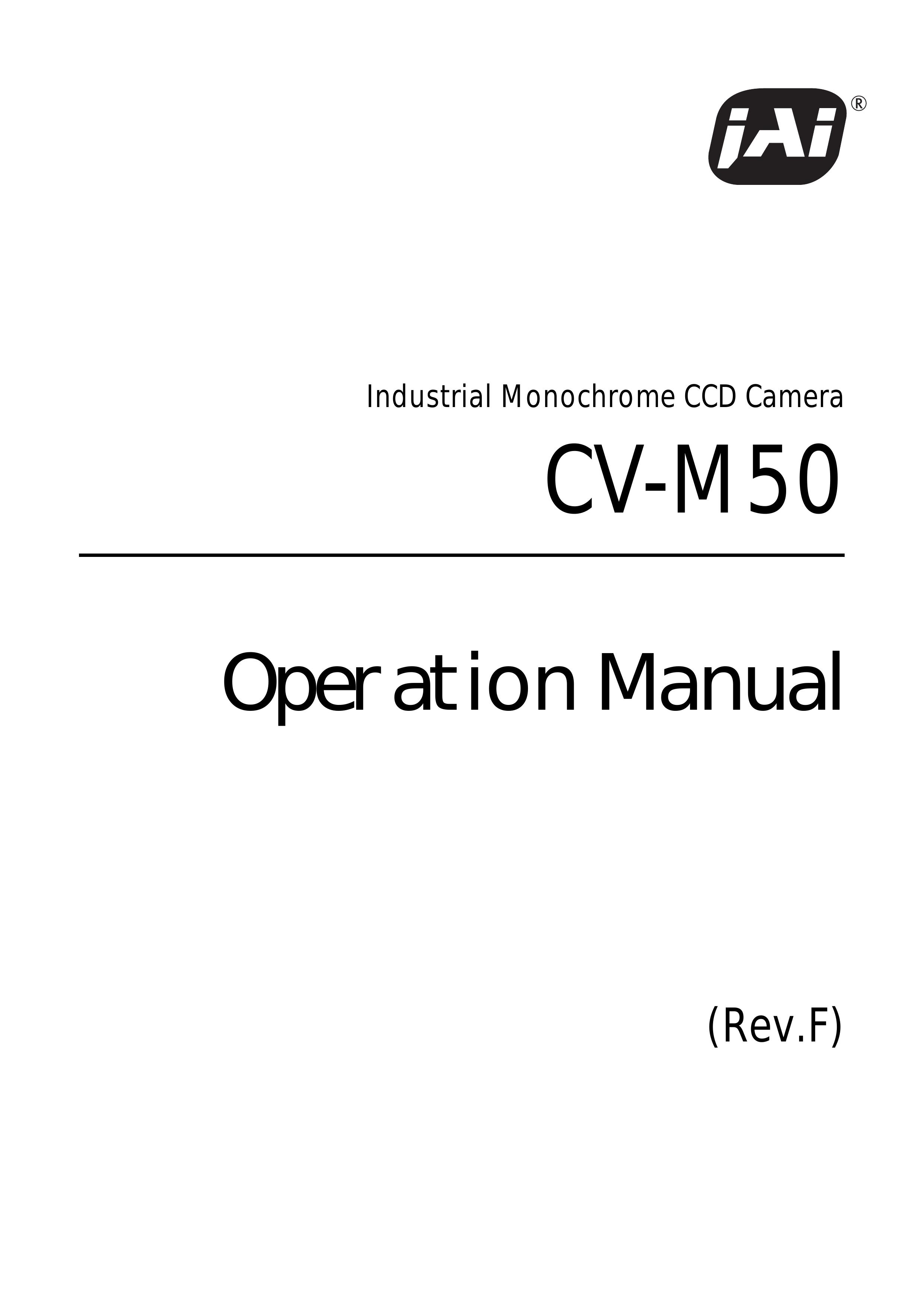 JAI CV-M50 Security Camera User Manual