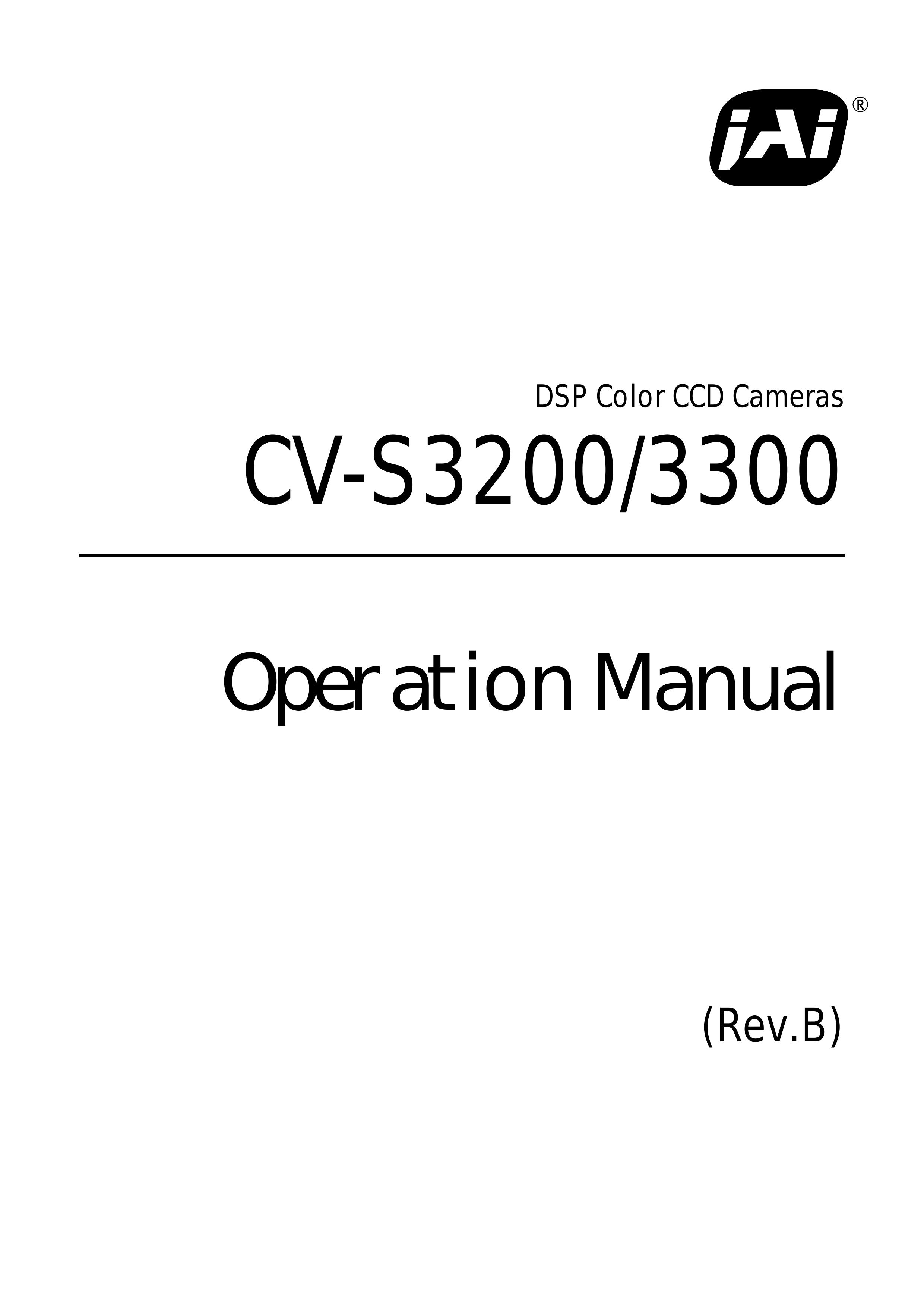 JAI CV-S3200 Security Camera User Manual