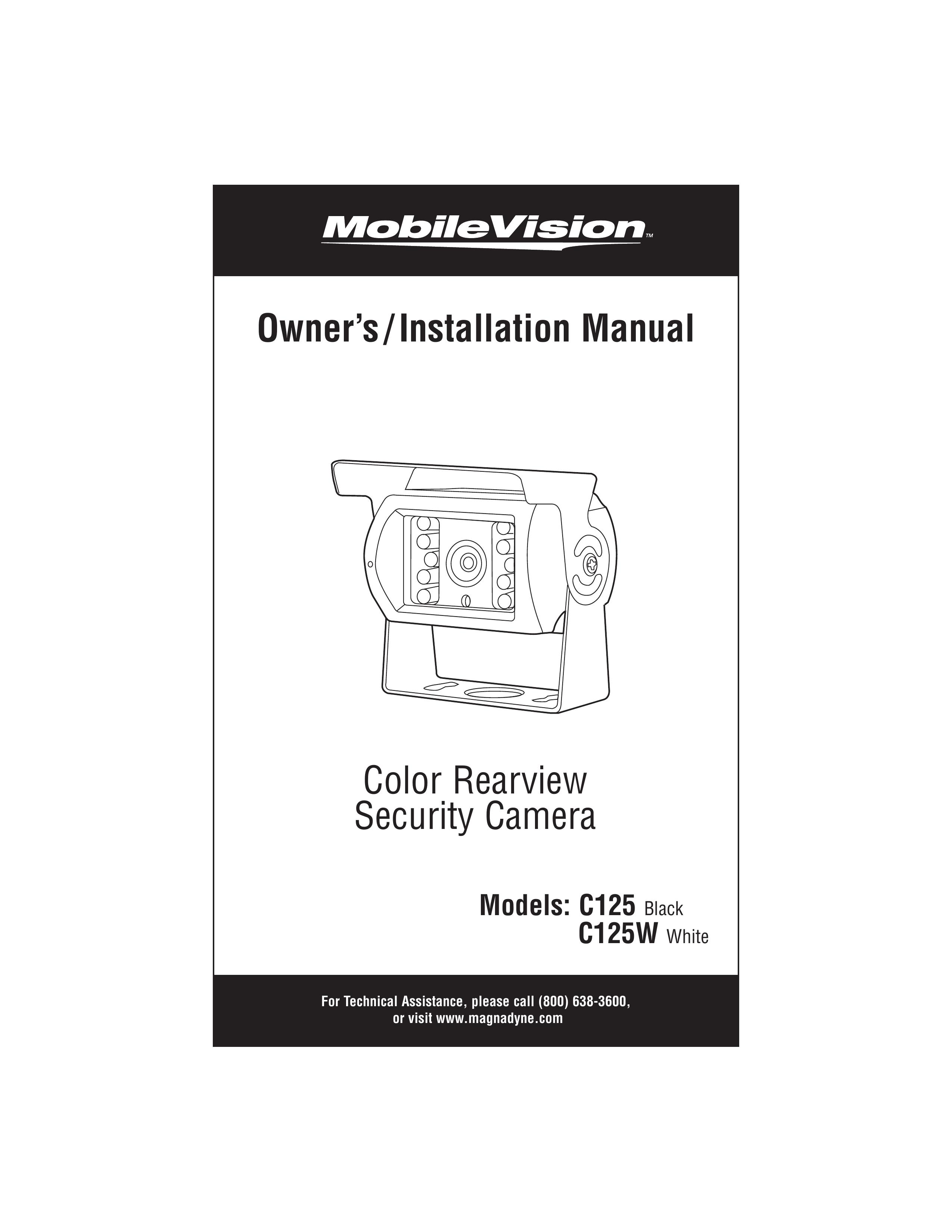 Magnadyne C125W White Security Camera User Manual