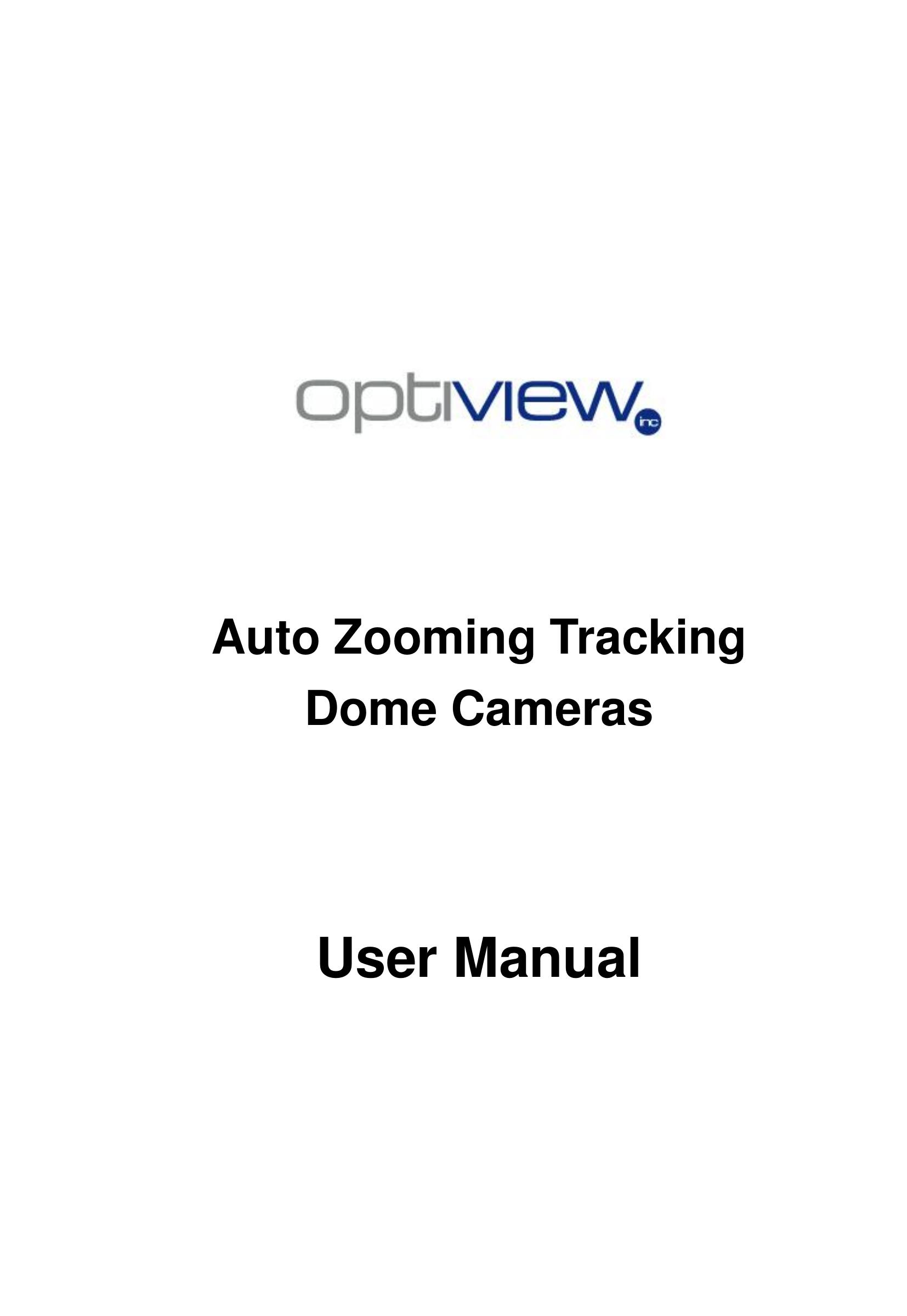 Optiview TRKPTZ -26NX Security Camera User Manual