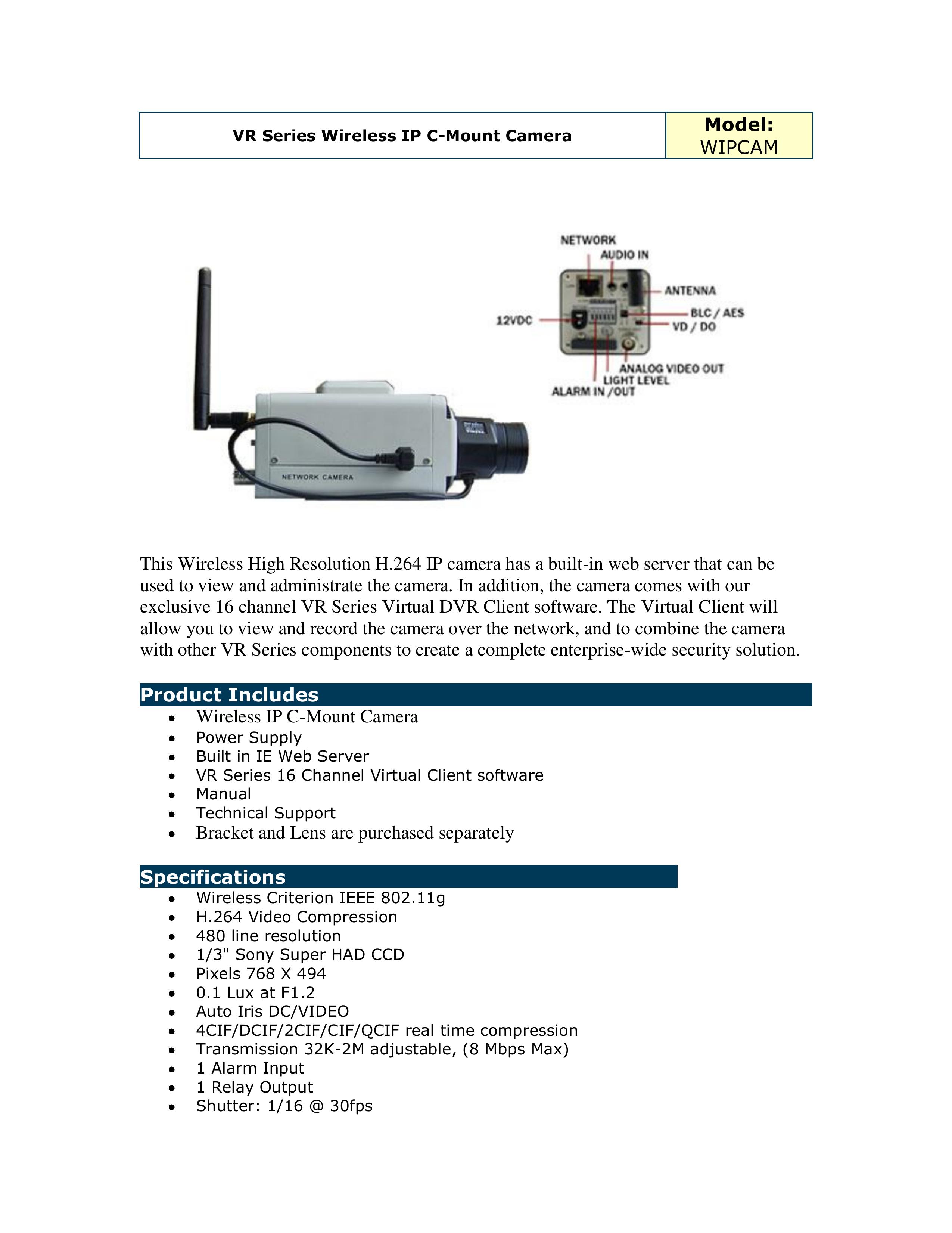 Optiview WIPCAM Security Camera User Manual
