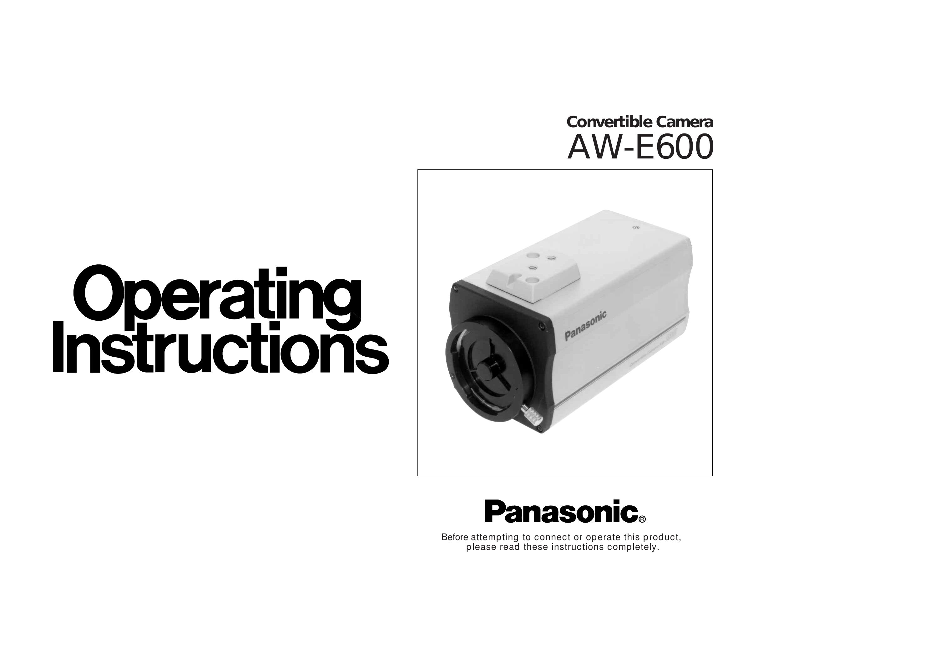 Panasonic AW-E600 Security Camera User Manual
