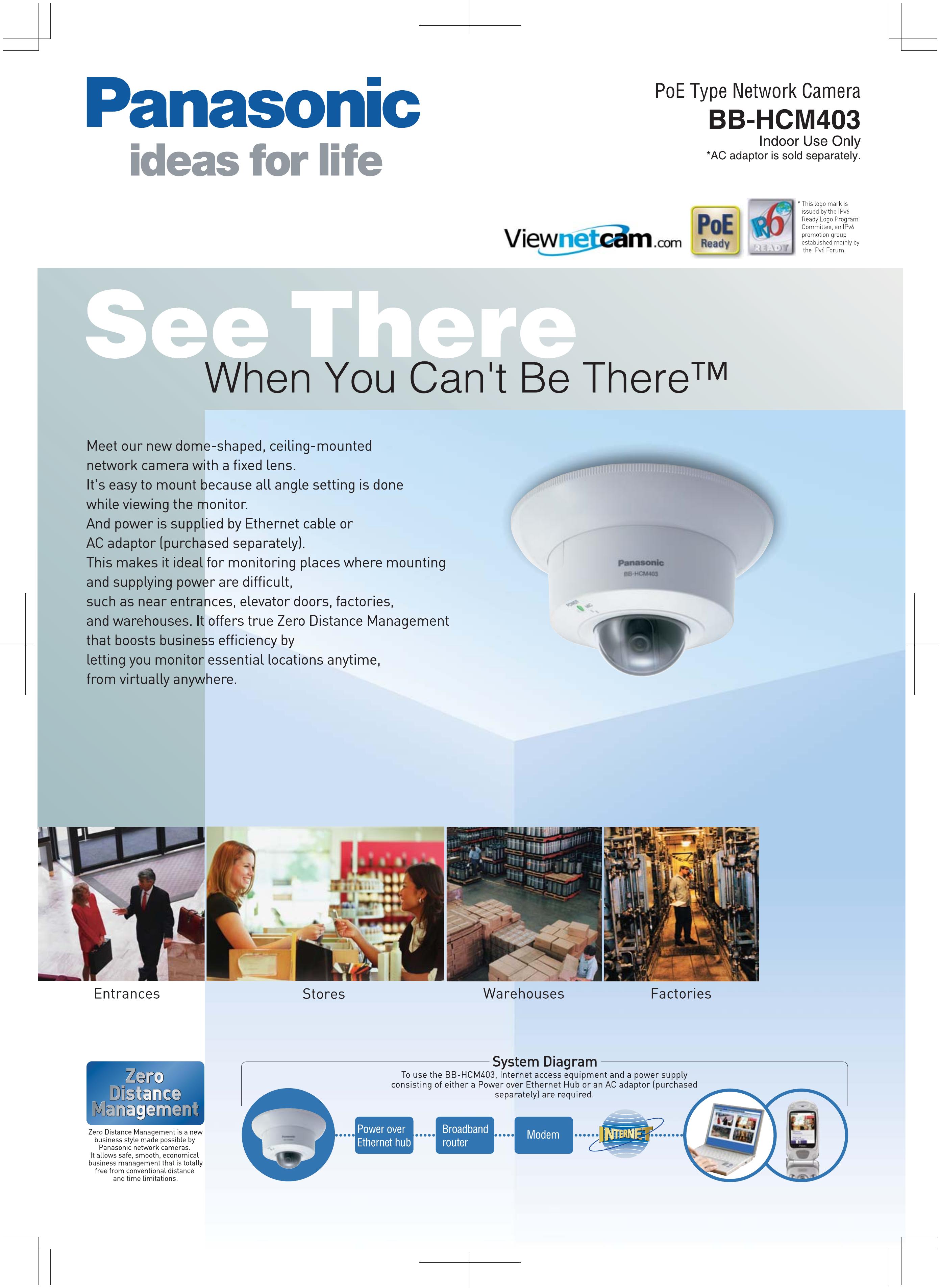 Panasonic BB-HCM403 Security Camera User Manual
