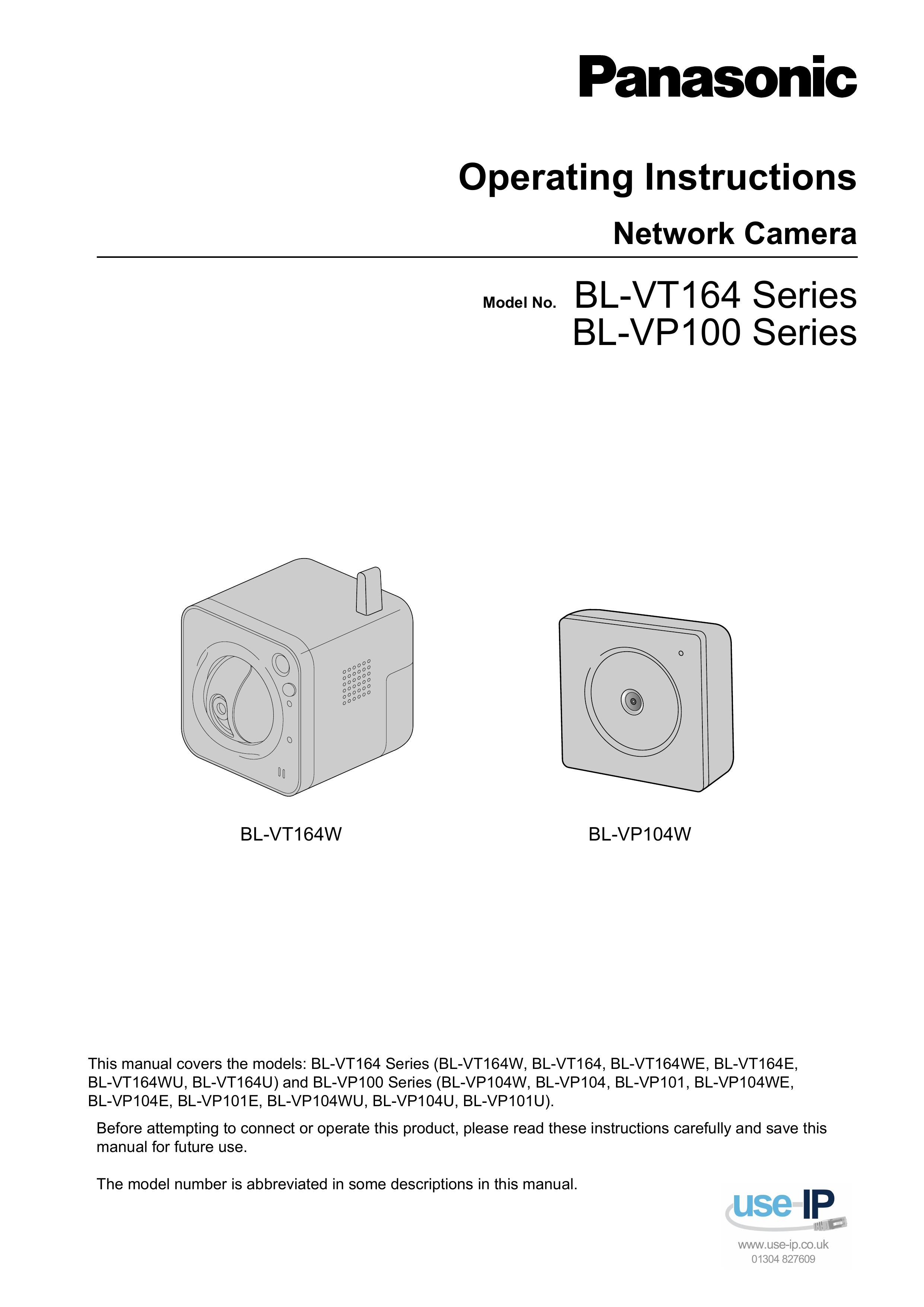 Panasonic BLVT164P Security Camera User Manual