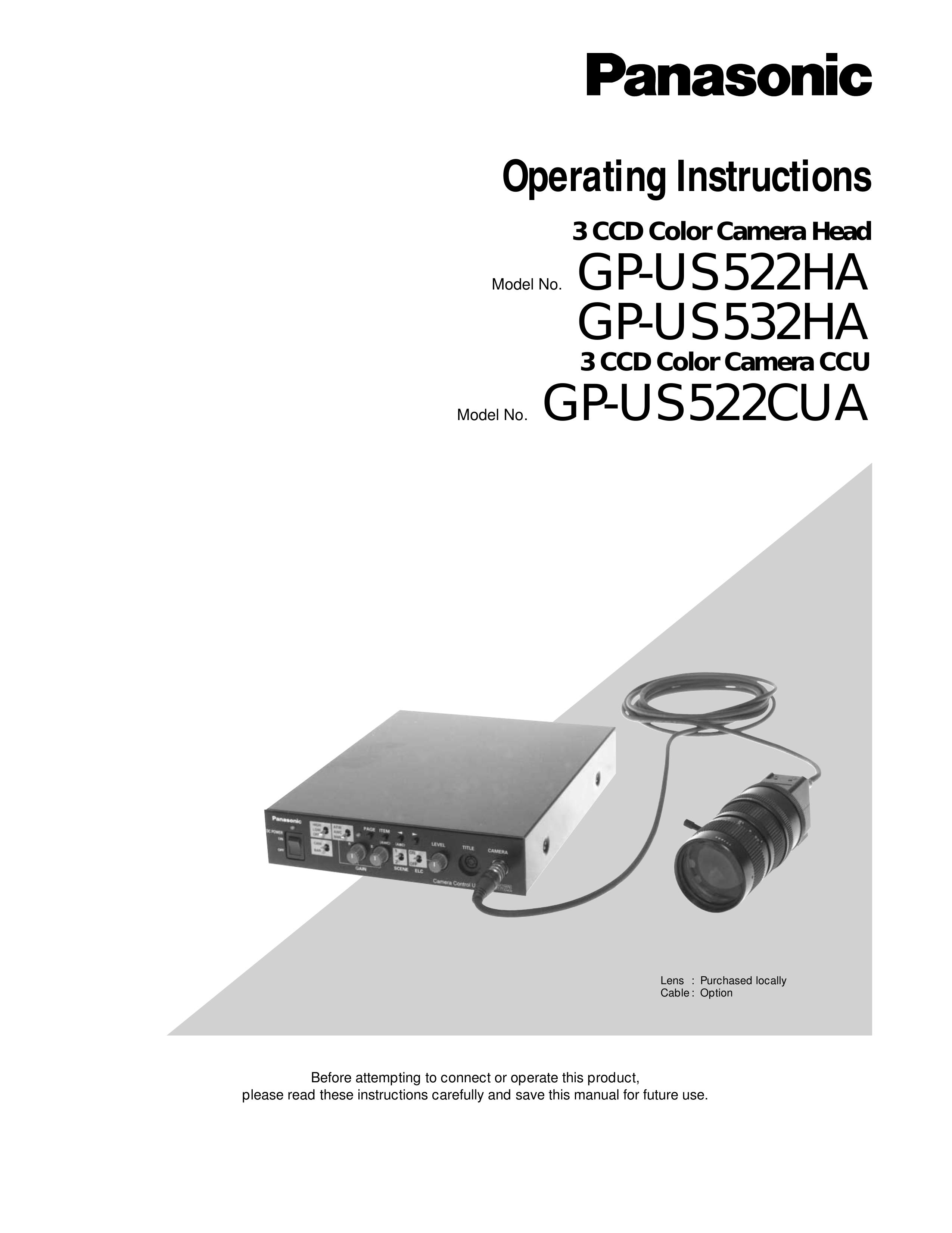 Panasonic GP-US522HA Security Camera User Manual