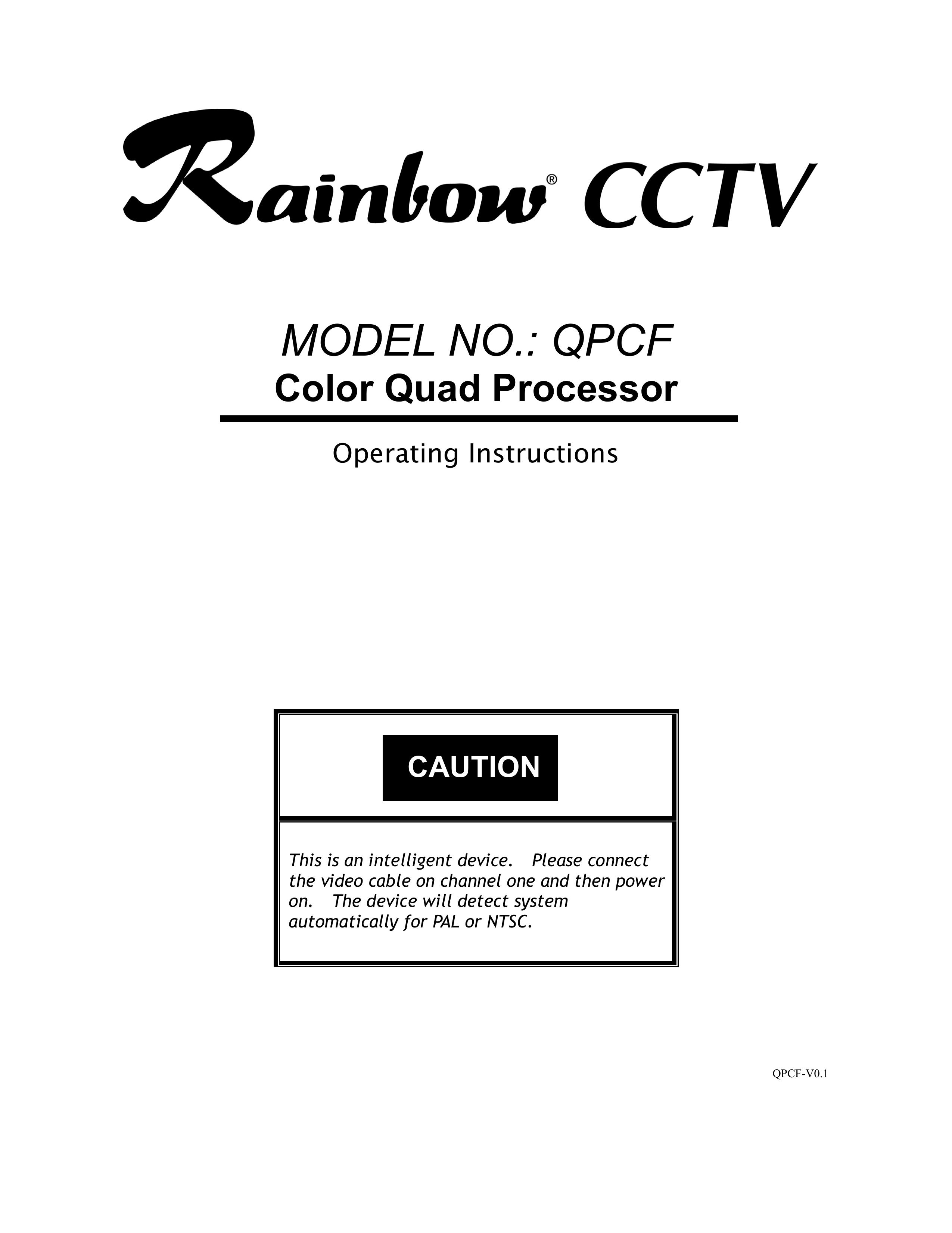 Rainbow Technologies QPCF Security Camera User Manual