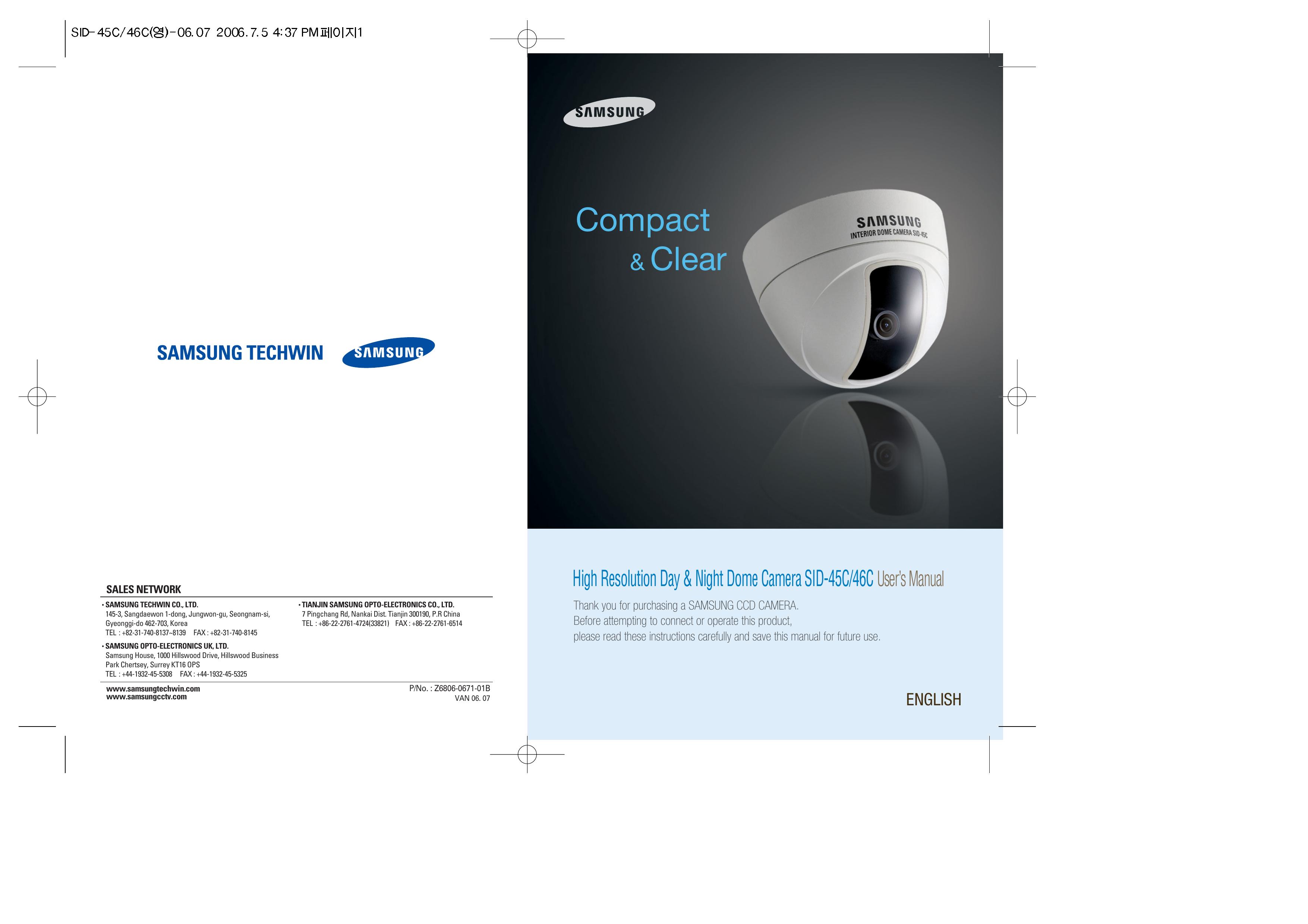 Samsung 46C Security Camera User Manual