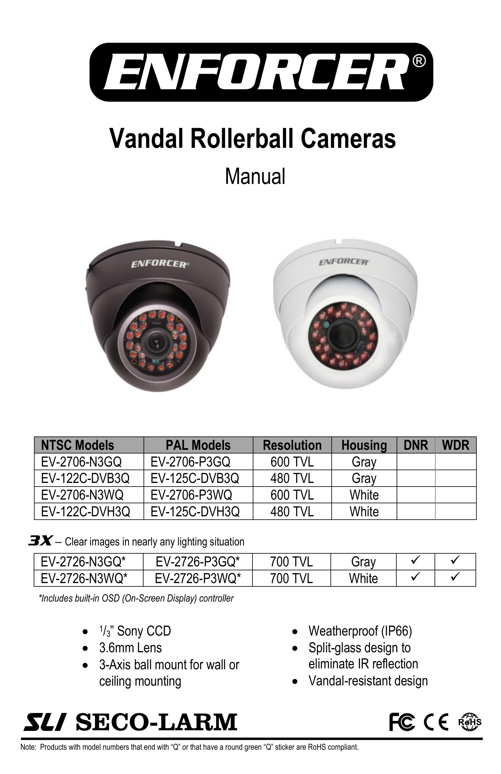 SECO-LARM USA EV-122C-DVB3Q Security Camera User Manual