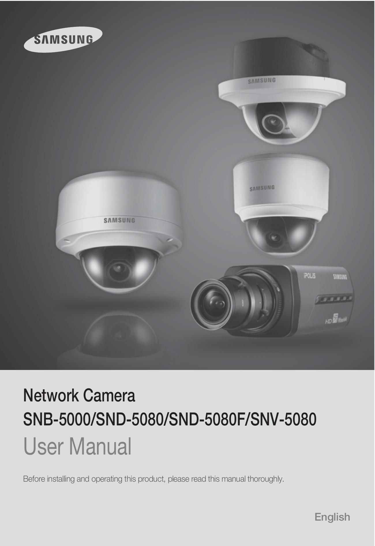 Sharp SND-5080 Security Camera User Manual