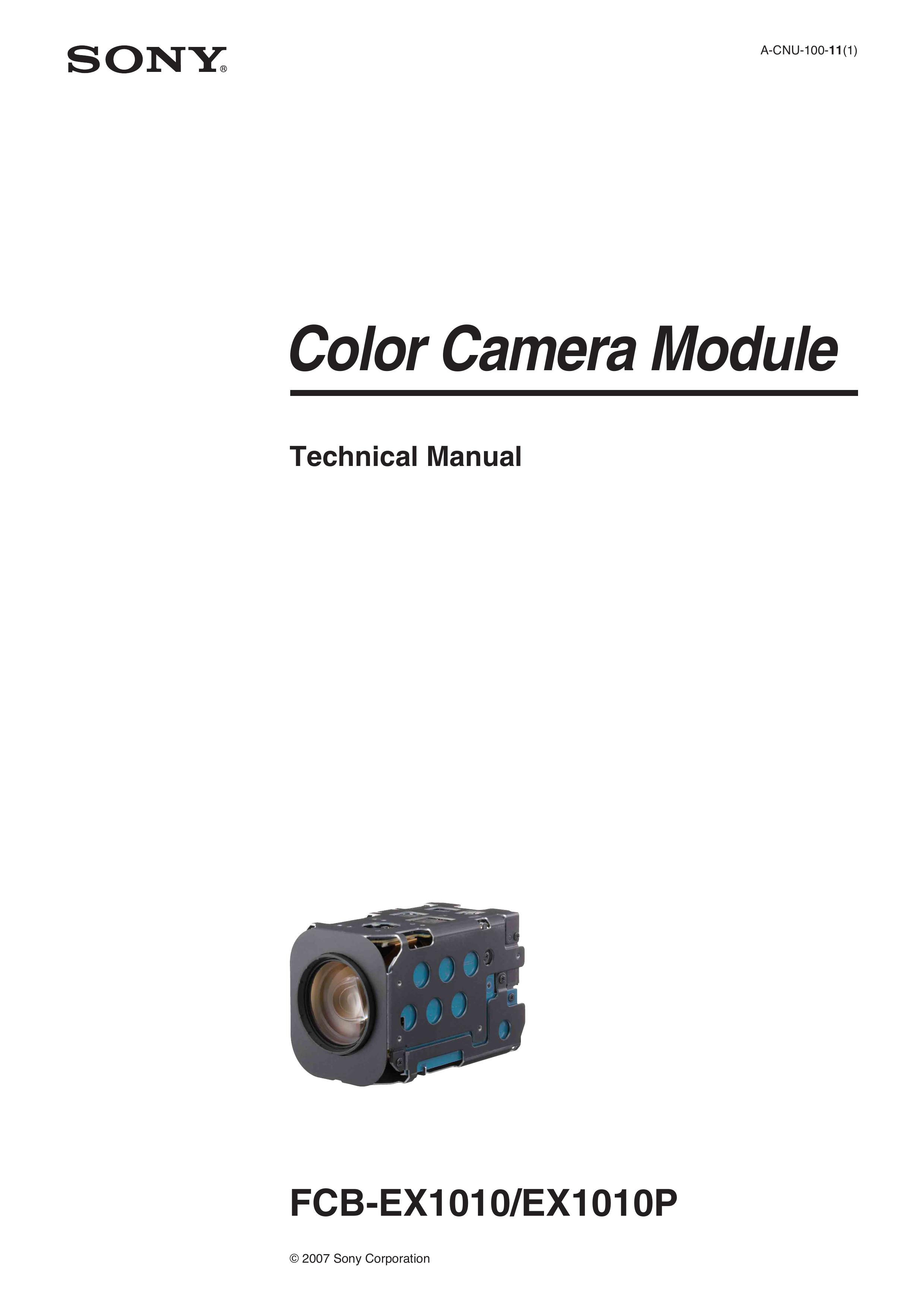 Sony FCB-EX1010 Security Camera User Manual