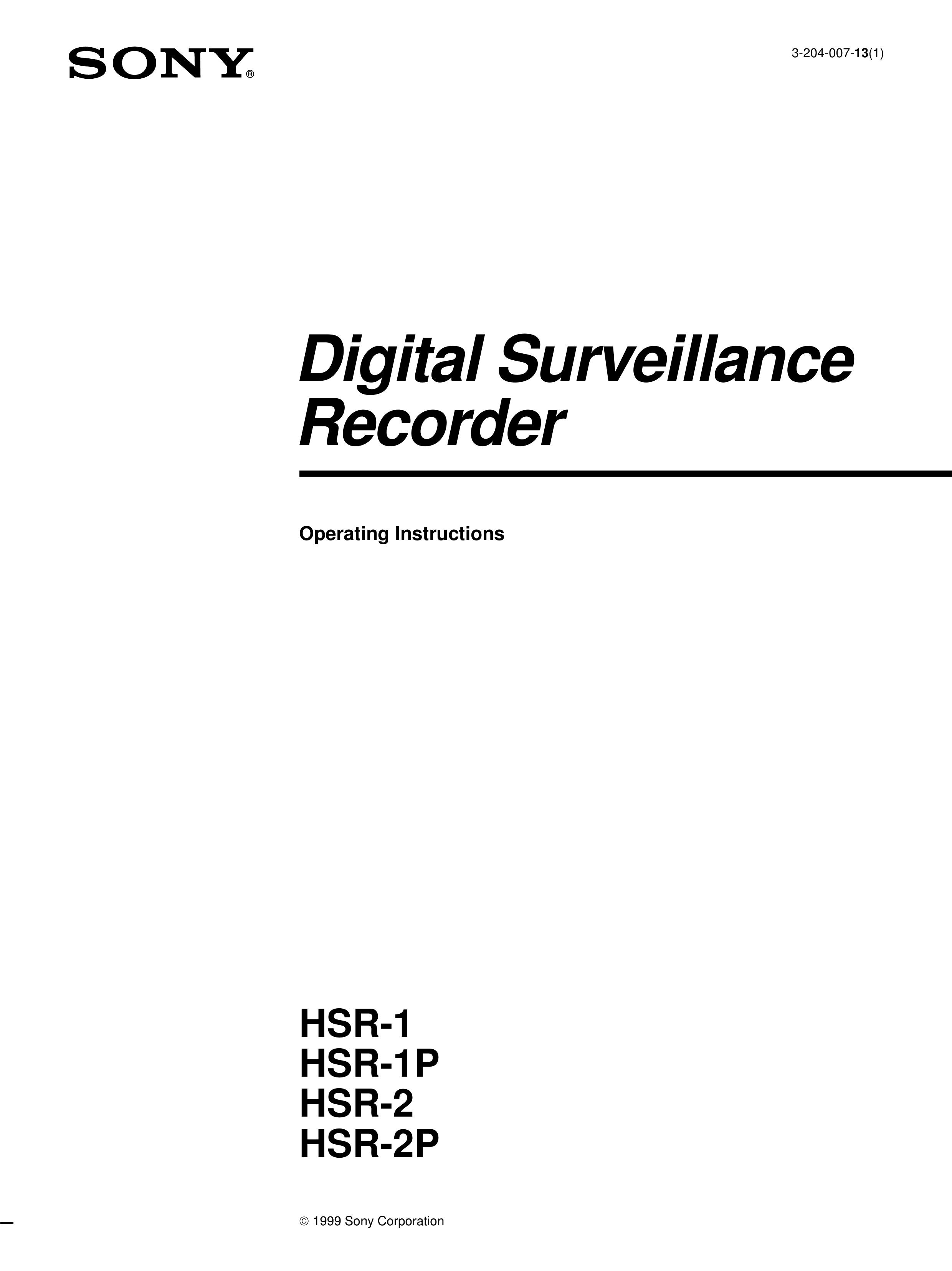Sony HSR-1 Security Camera User Manual