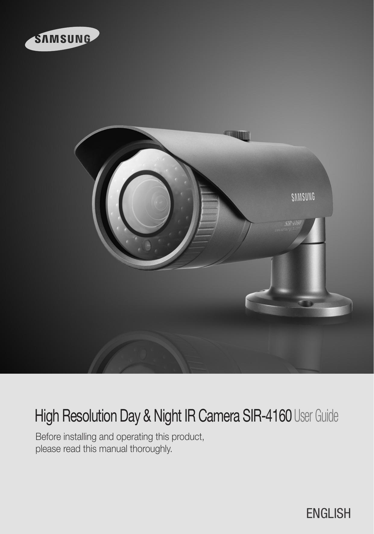 Sony SIR-4160 Security Camera User Manual