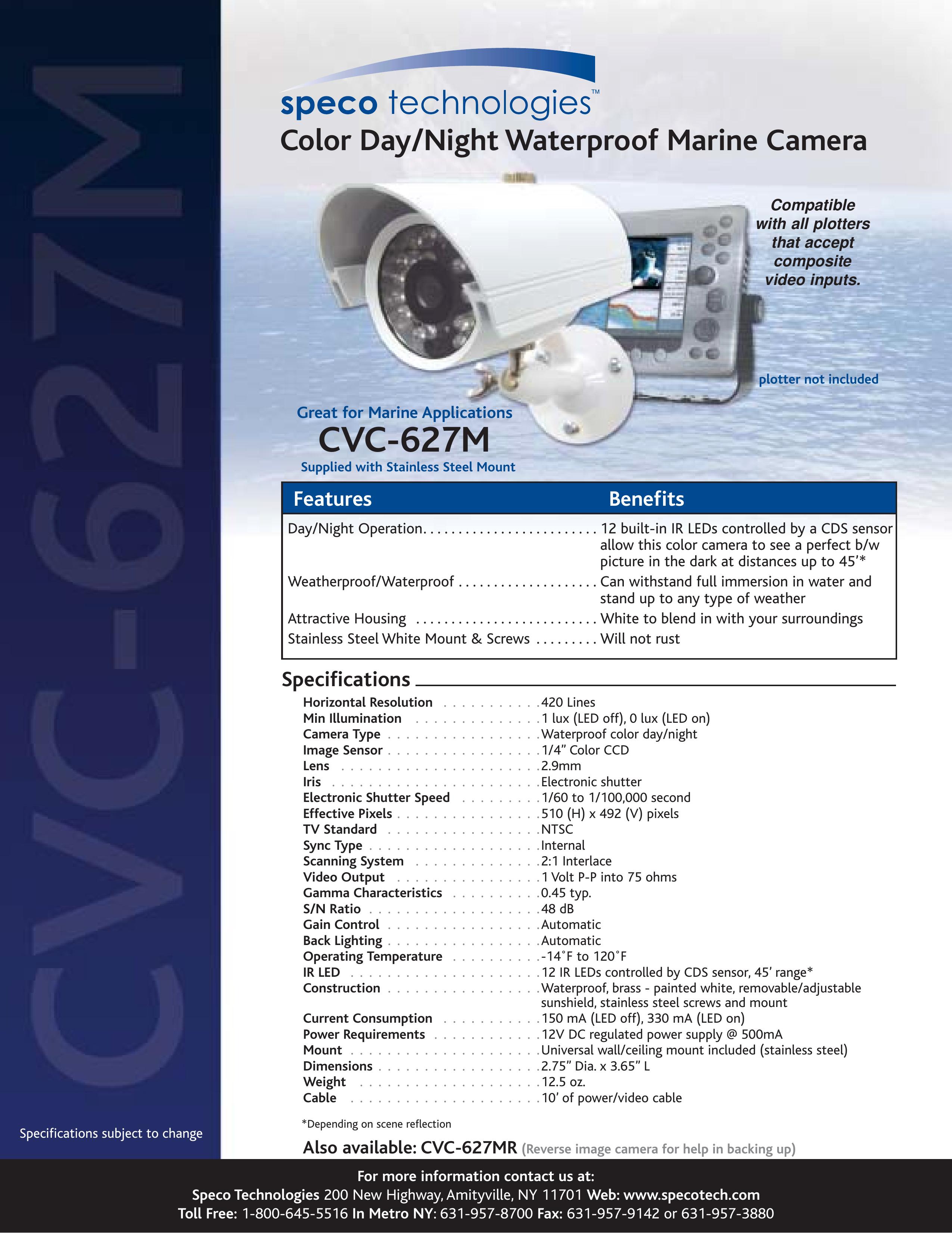 Speco Technologies CVC-627M Security Camera User Manual