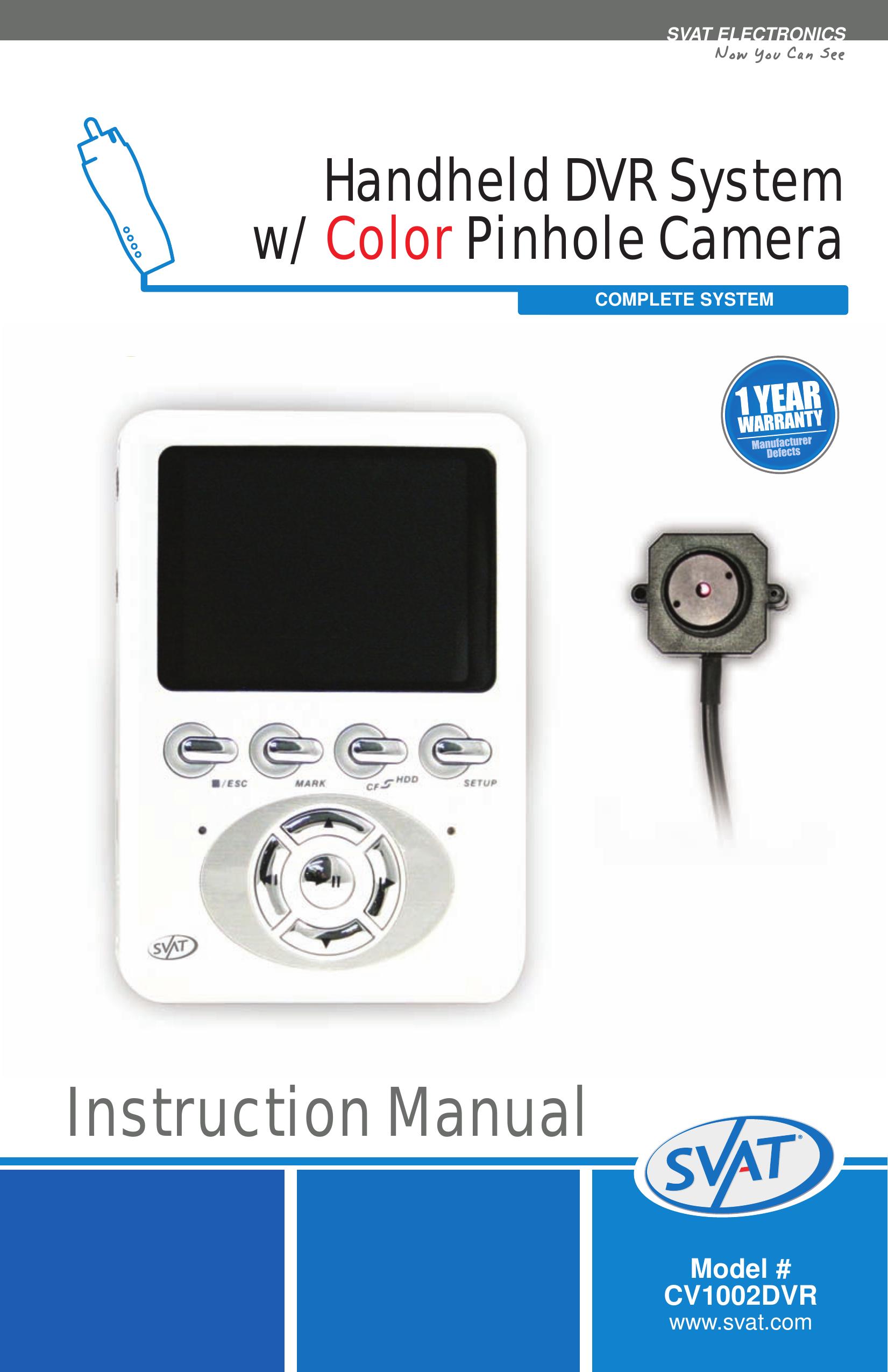 SVAT Electronics CV1002DVR Security Camera User Manual