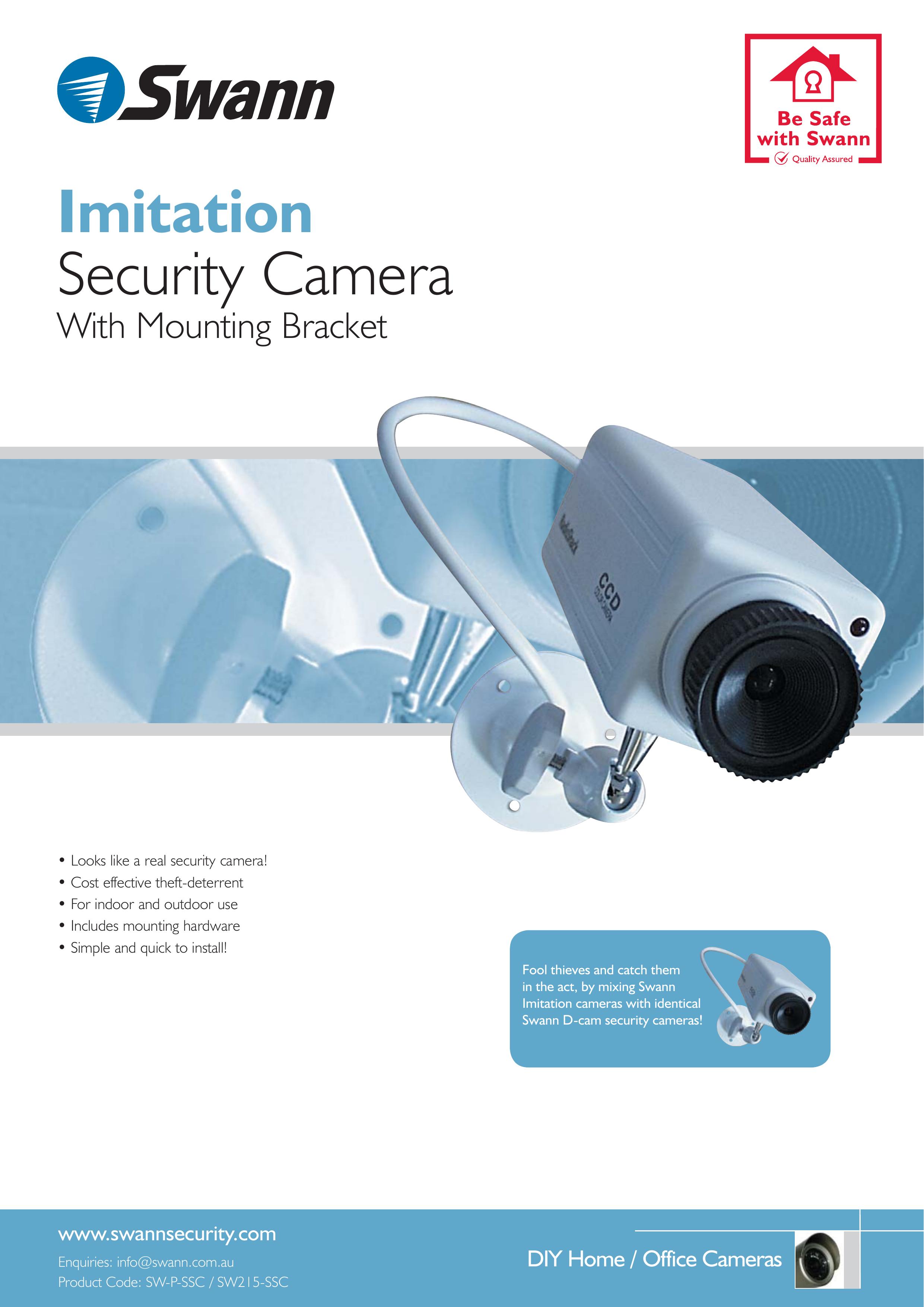 Swann Imitation Security Camera Security Camera User Manual