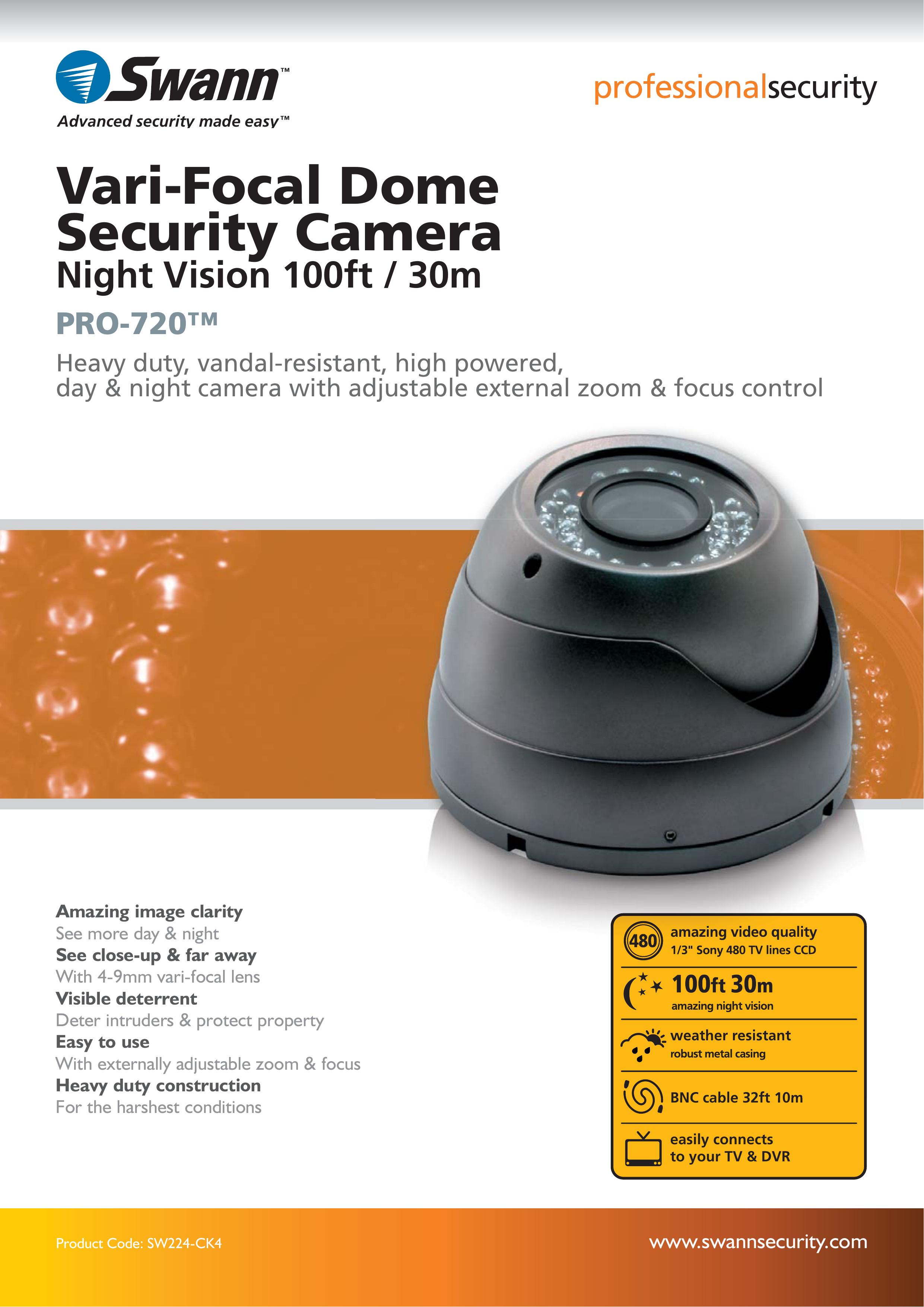 Swann PRO-720 Security Camera User Manual