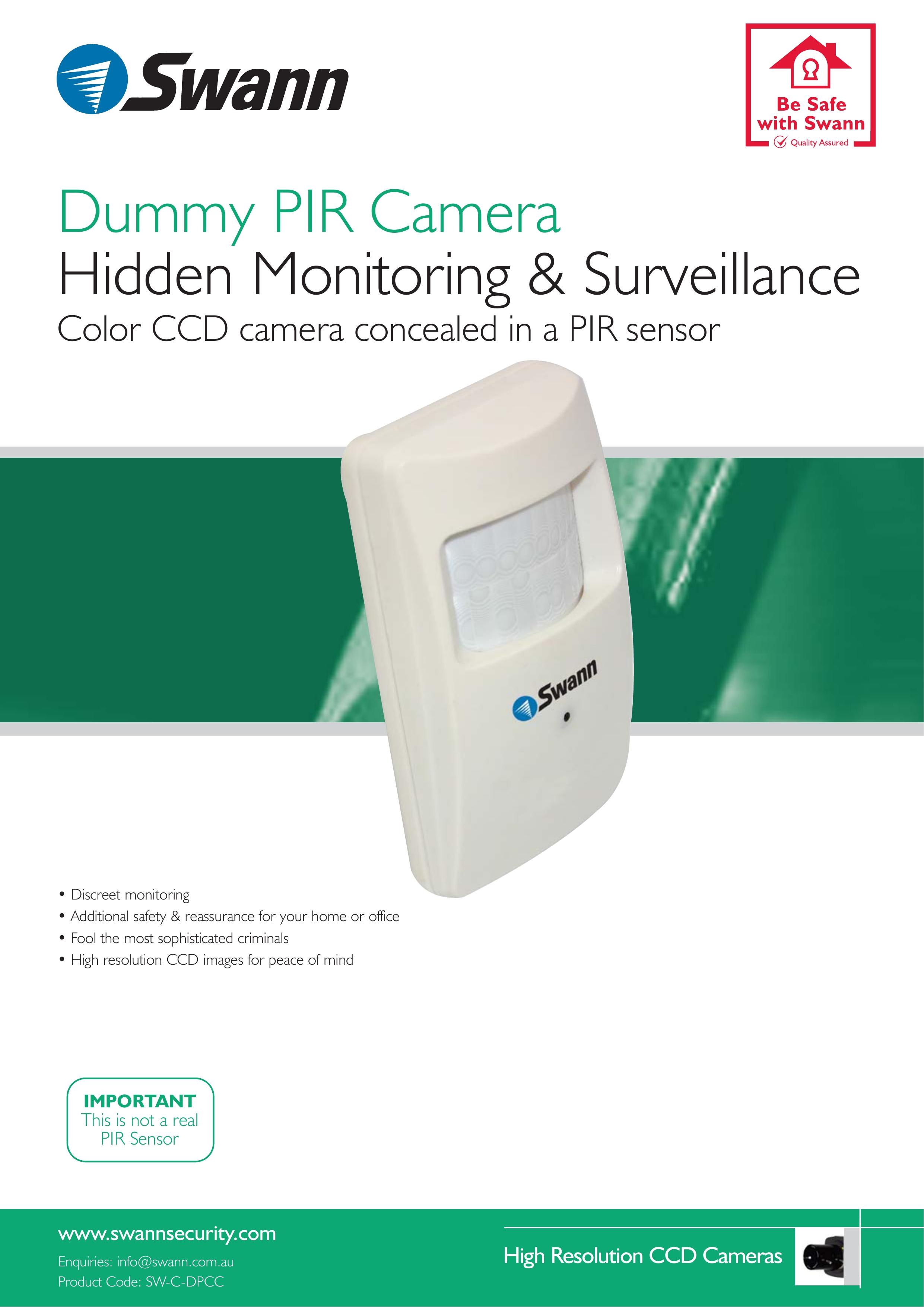 Swann SW-C-DPCC Security Camera User Manual